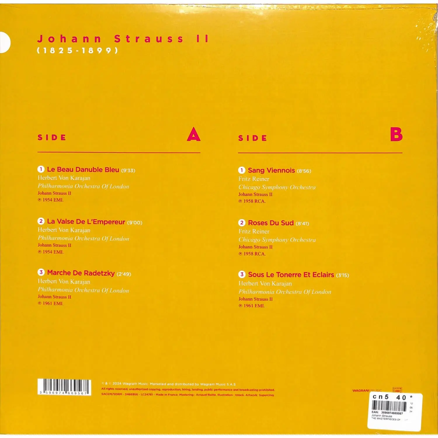 STRAUSS JOHANN- The masterpieces of Johann Strauss