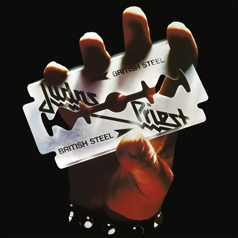 JUDAS PRIEST - British Steel (black & white splatter)