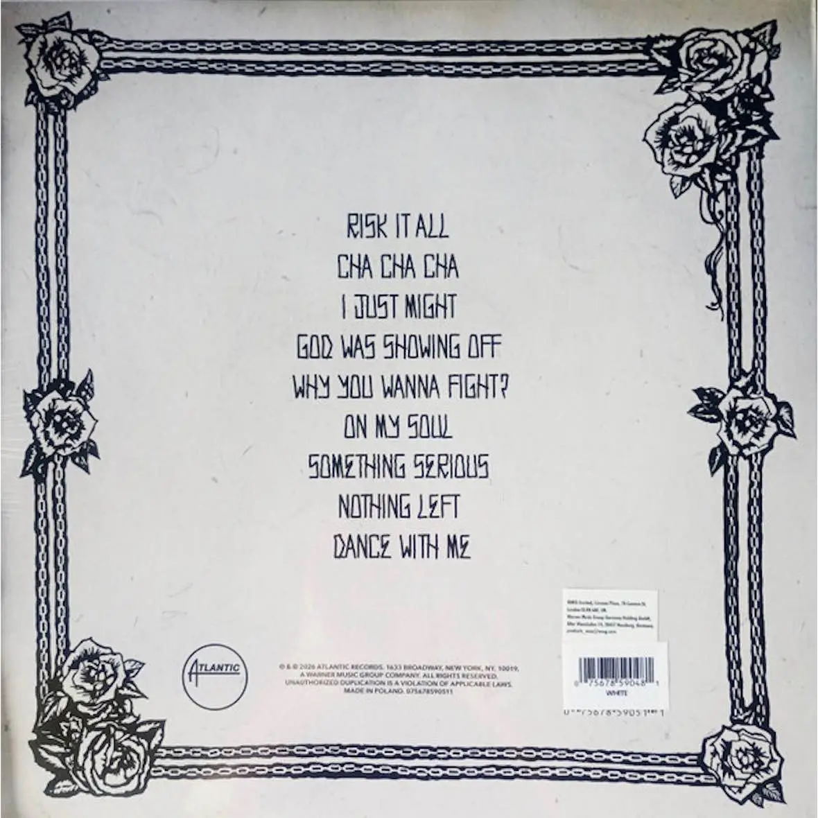 BRUNO MARS - The Romantic (white)