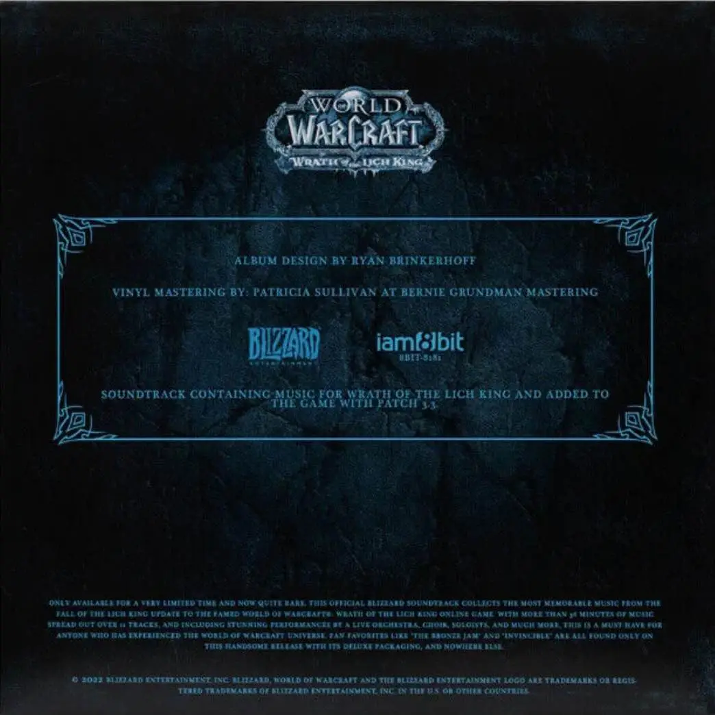 VARIOUS - World Of Warcraft: Wrath Of The Lich King Soundtrack (blue splatter)