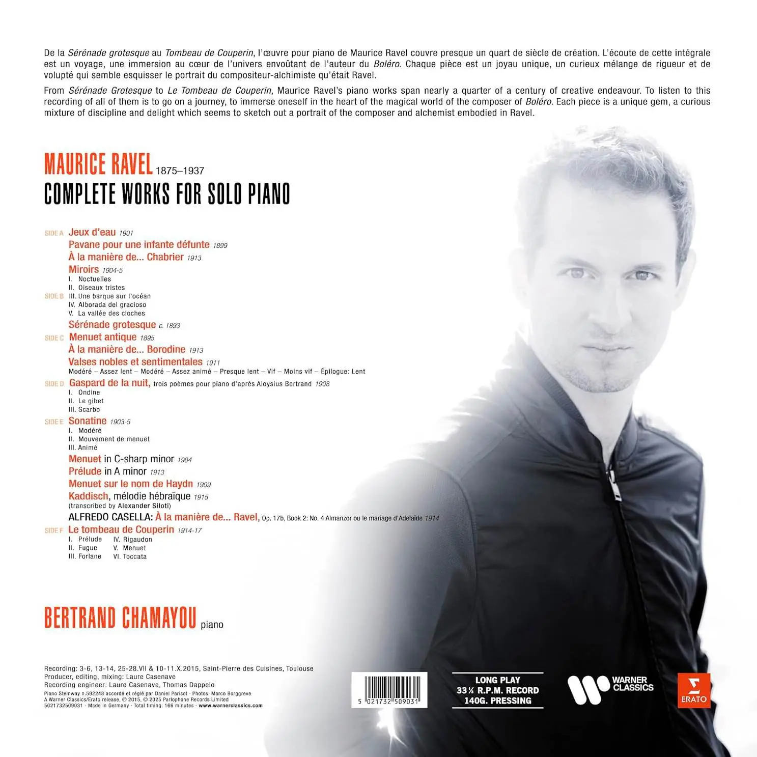 RAVEL - Bertrand Chamayou: Complete Works For Solo Piano