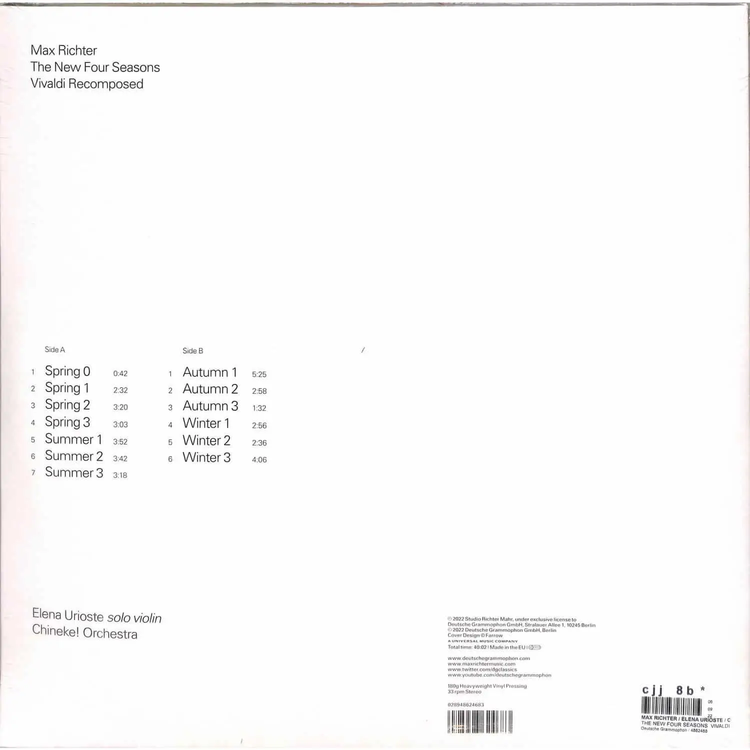 MAX RICHTER - Recomposed By Max Richter: Vivaldi The new Four Seasons (LP)