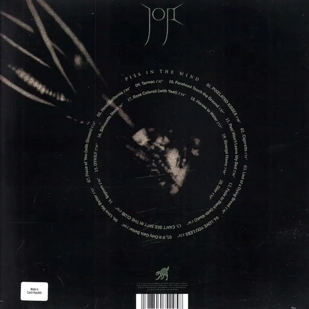 JOJI - Piss In The Wind (clear with red, yellow, blue & green swirl)