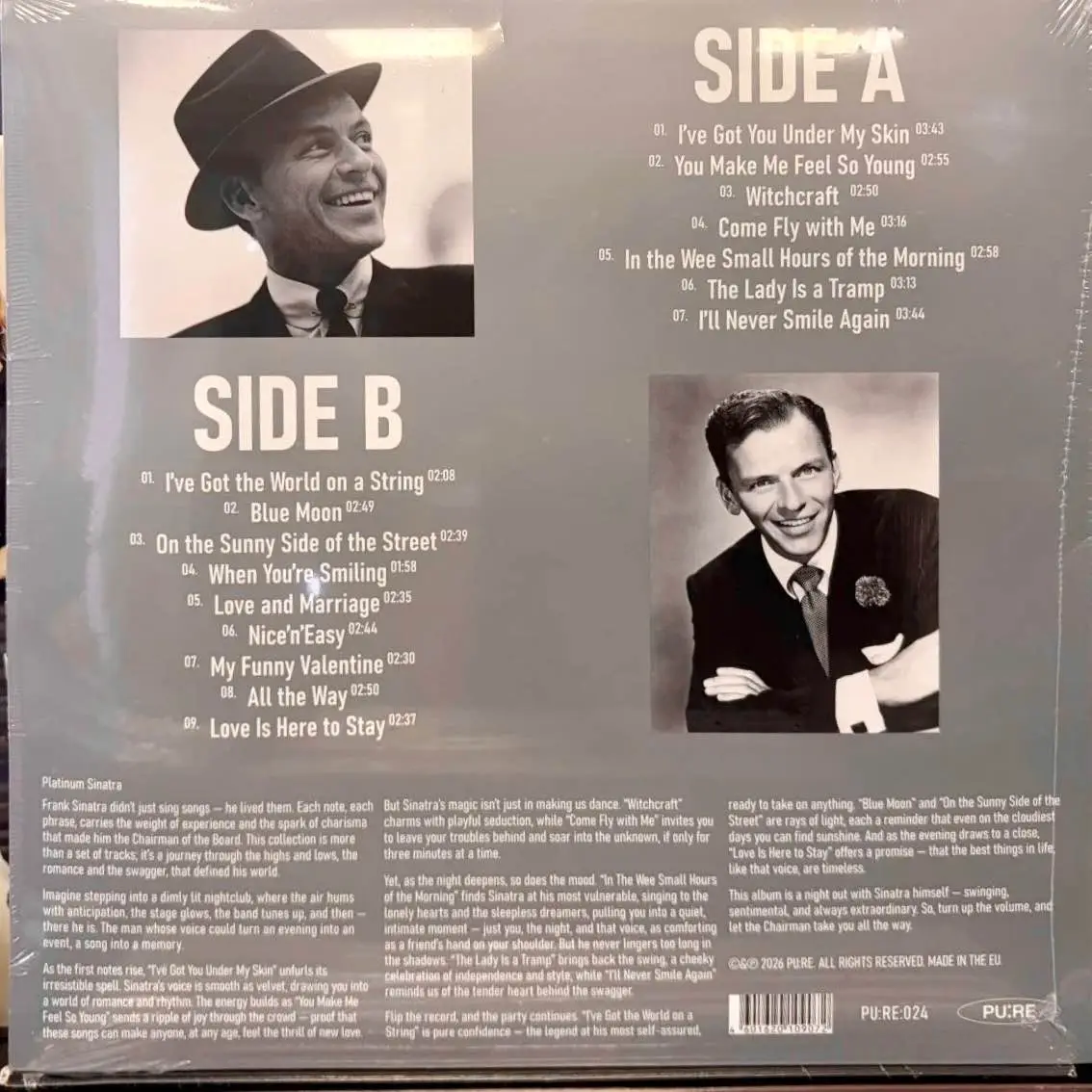 FRANK SINATRA - The Platinum Collection (white)