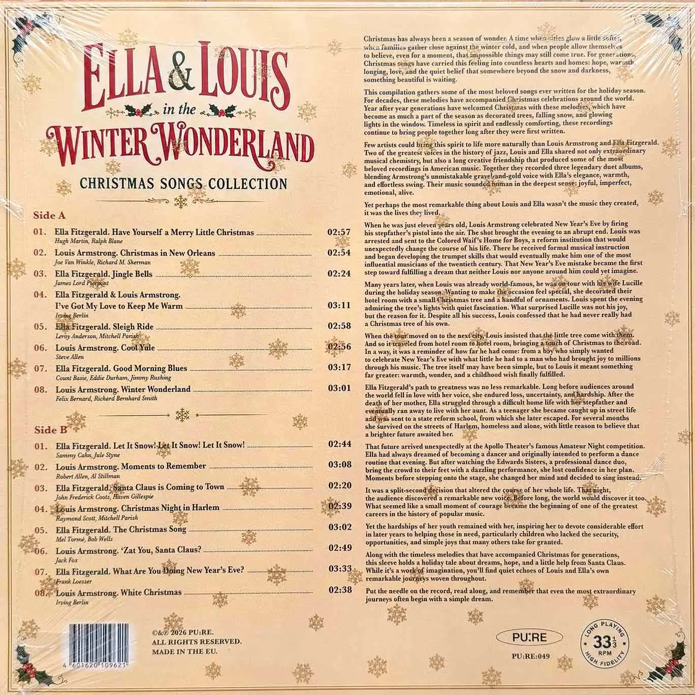 ELLA FITZGERALD & LOUIS ARMSTRONG - Ella & Louis In The Winter Wonderland. Christmas Songs Collection