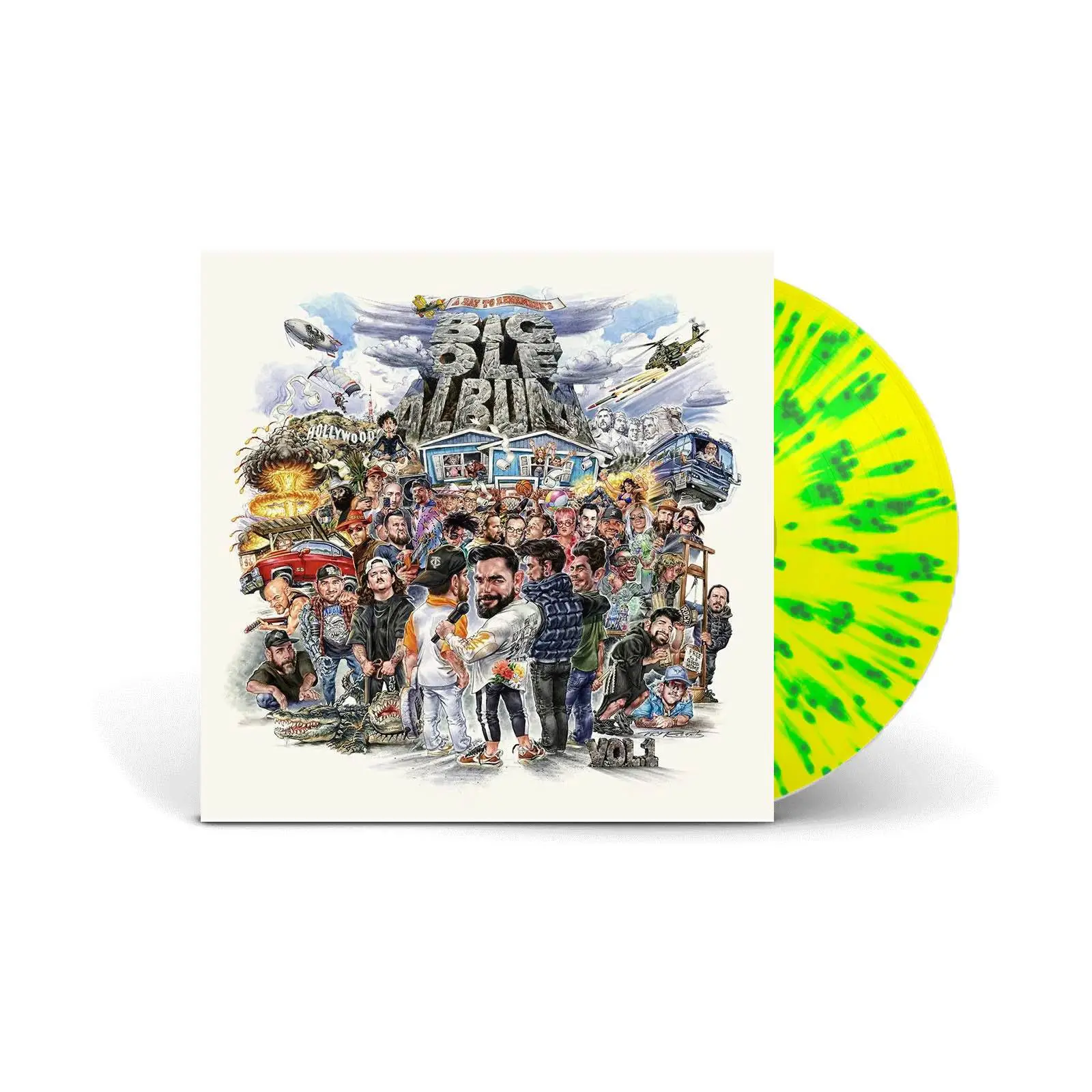 A DAY TO REMEMBER - Big Ole Album Vol. 1 (yellow translucent with green splatter) A DAY TO REMEMBER - Big Ole Album Vol. 1 (yellow translucent with green splatter)