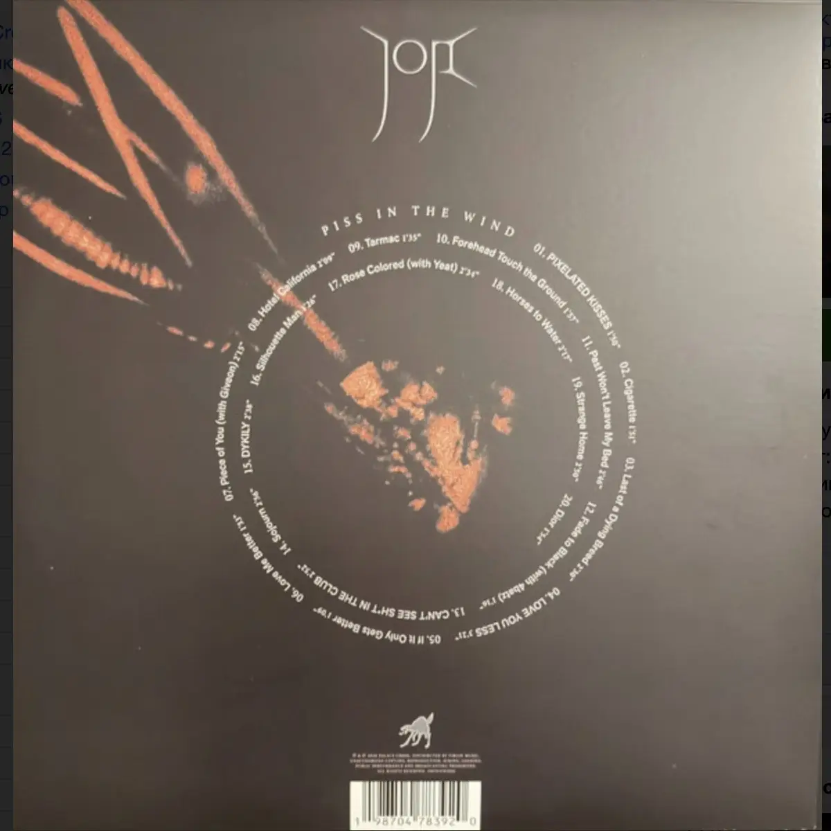 JOJI - Piss In The Wind (red with black swirl)