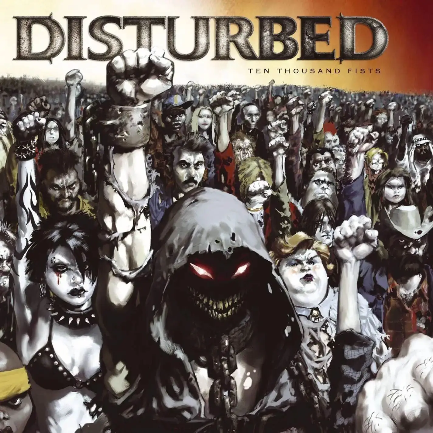 DISTURBED - Ten Thousand Fists (yellow flame)