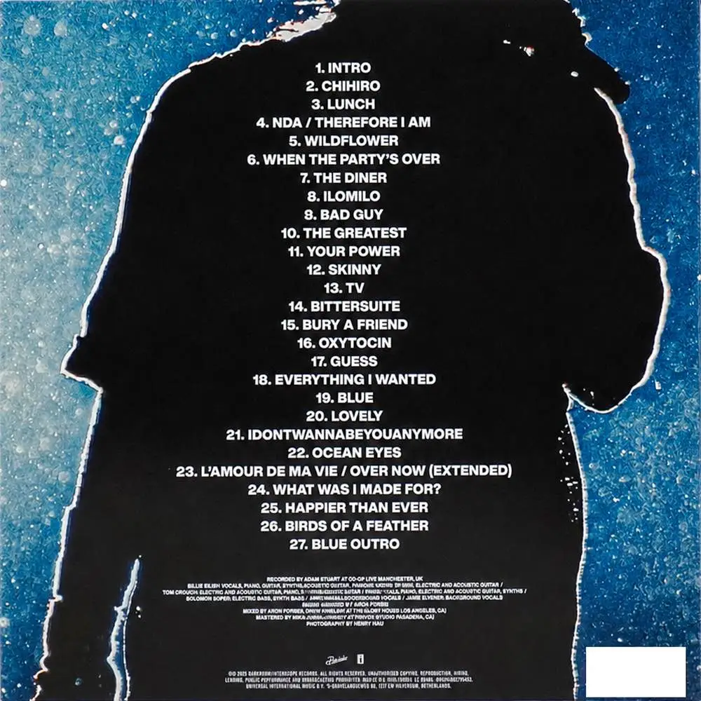 BILLIE EILISH - Hit Me Hard And Soft: The Tour  (blue & yellow & red)