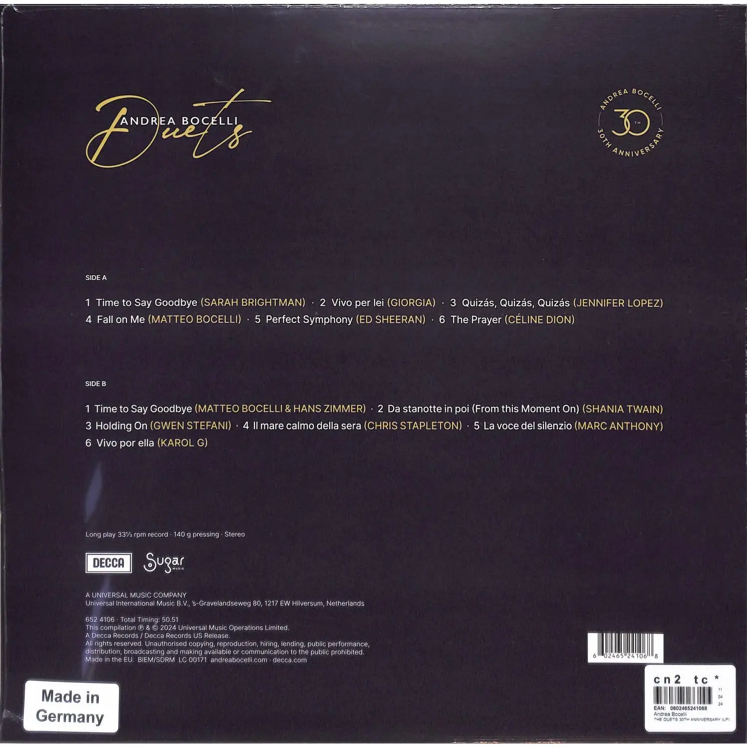 ANDREA BOCELLI - Duets