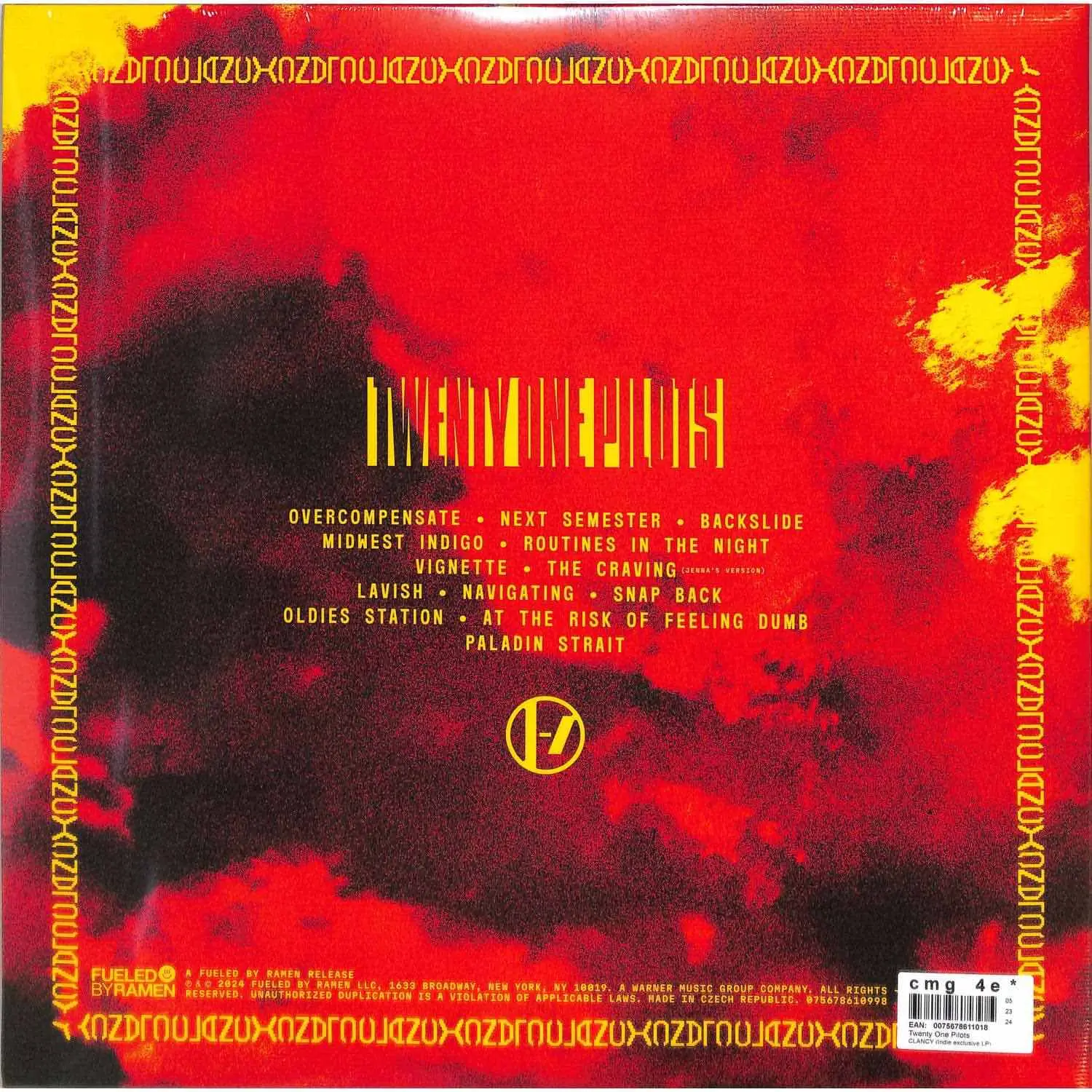 TWENTY ONE PILOTS - Clancy (clear with red splatter)