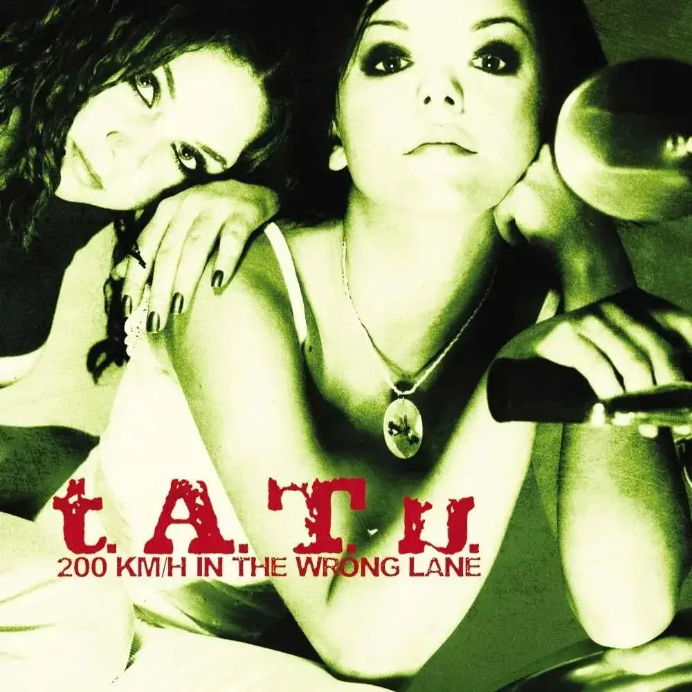 T.A.T.U. - 200 Km/H In The Wrong Lane (green & gold splatter)