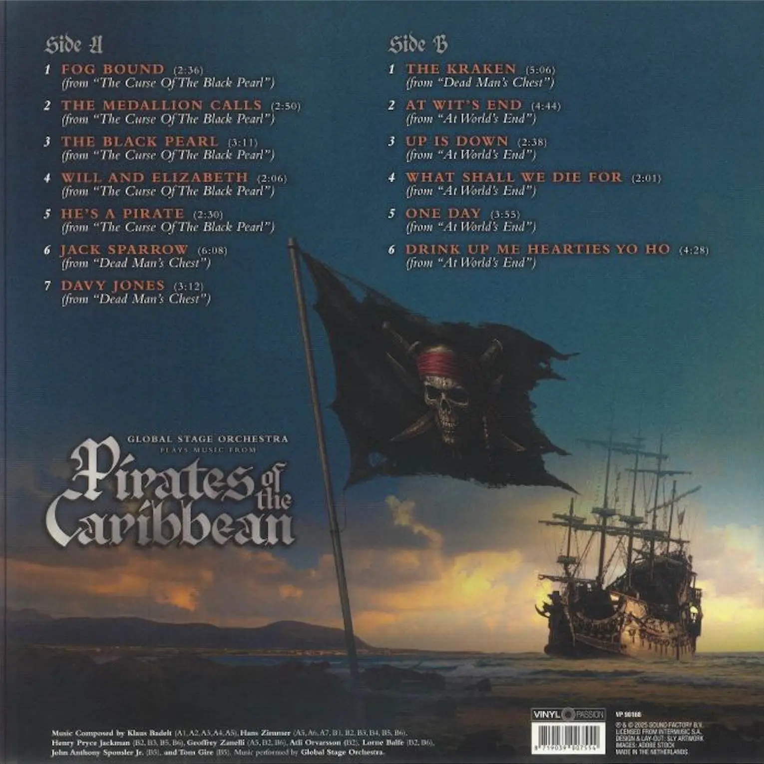 OST - Plays Music From The Pirates Of The Caribbean (transparent)