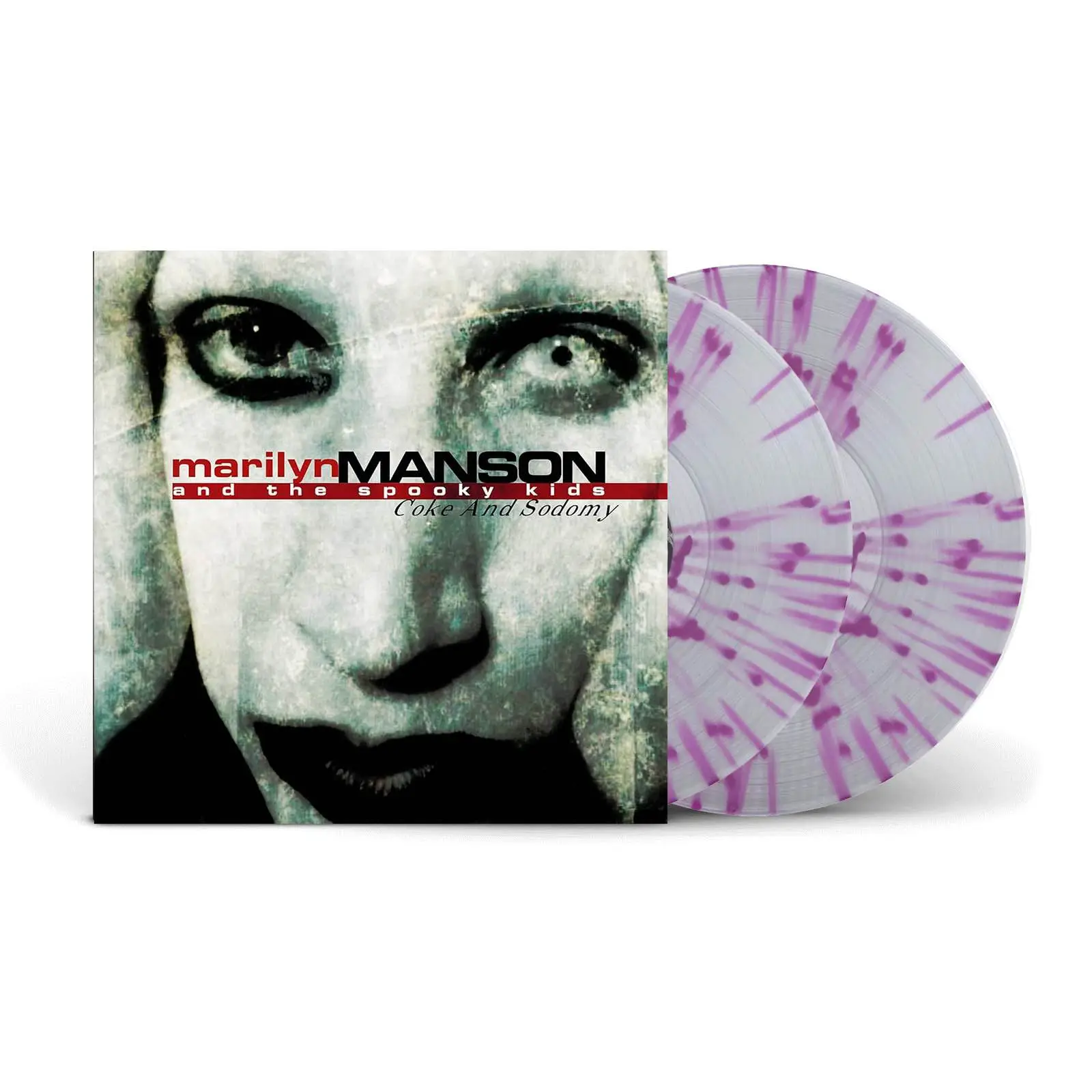 MARILYN MANSON - Coke And Sodomy (clear with purple splatter) MARILYN MANSON - Coke And Sodomy (clear with purple splatter)