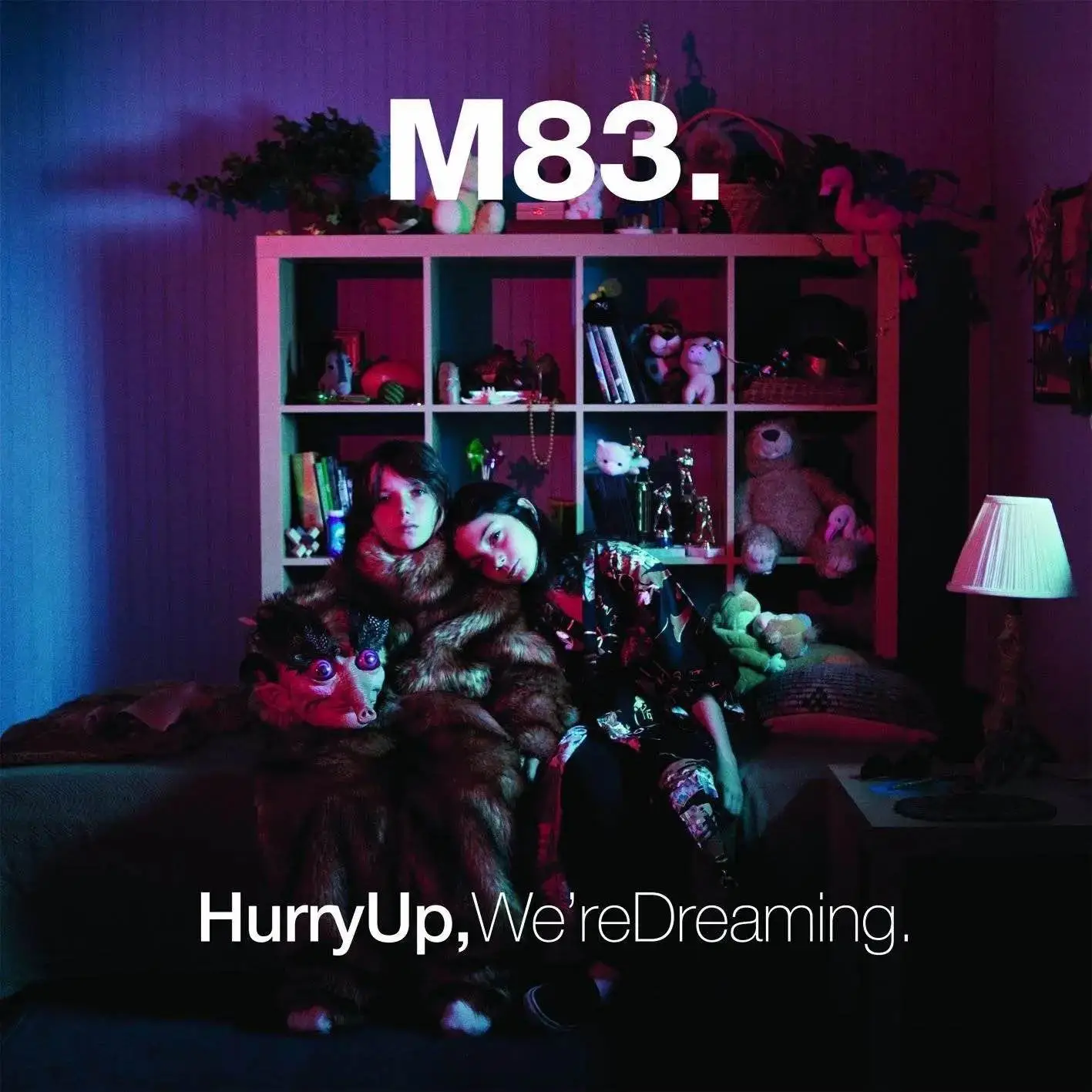 M83 - Hurry Up We're Dreaming (clear pink & clear blue)