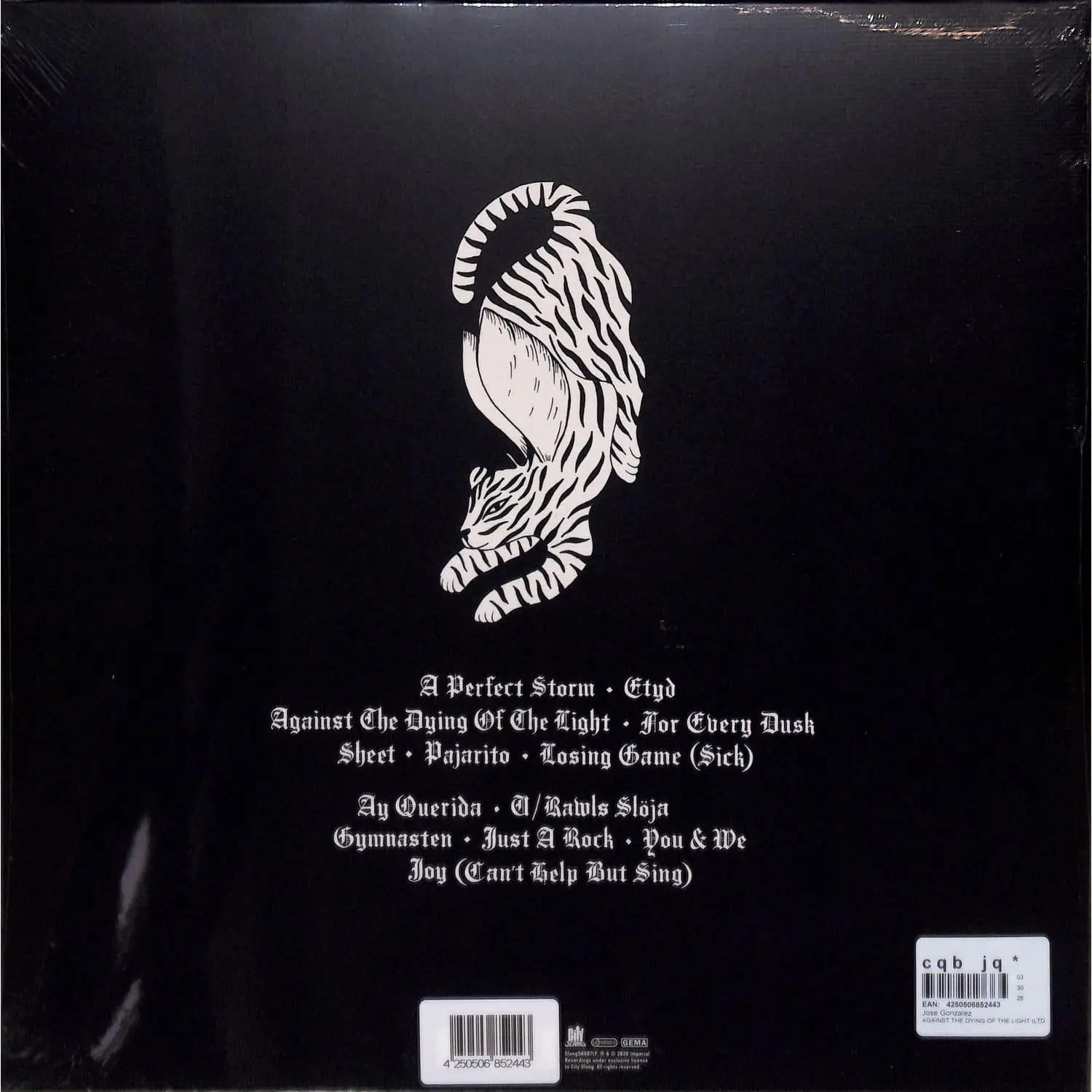 JOSE GONZALEZ - Against The Dying Of The Light (white)