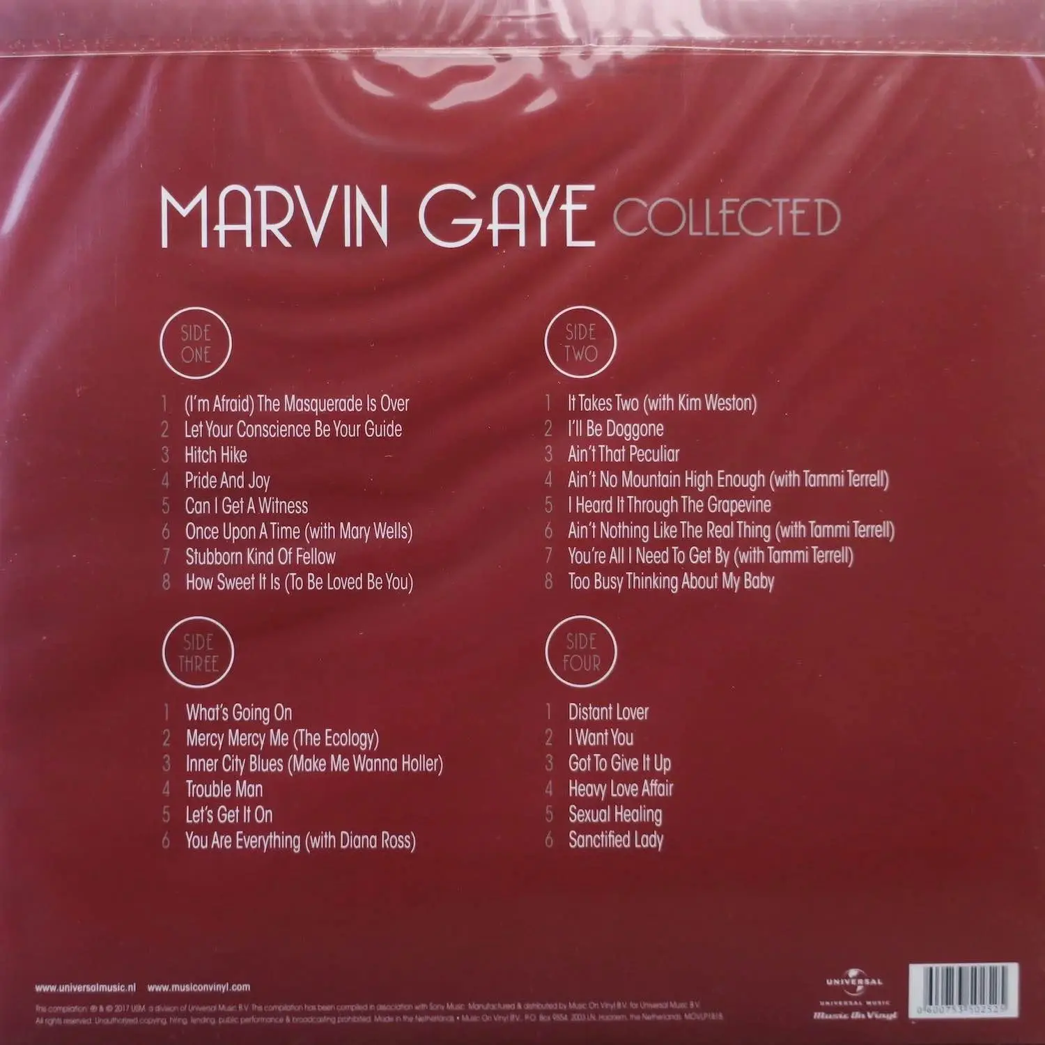 MARVIN GAYE - Collected (white & silver)
