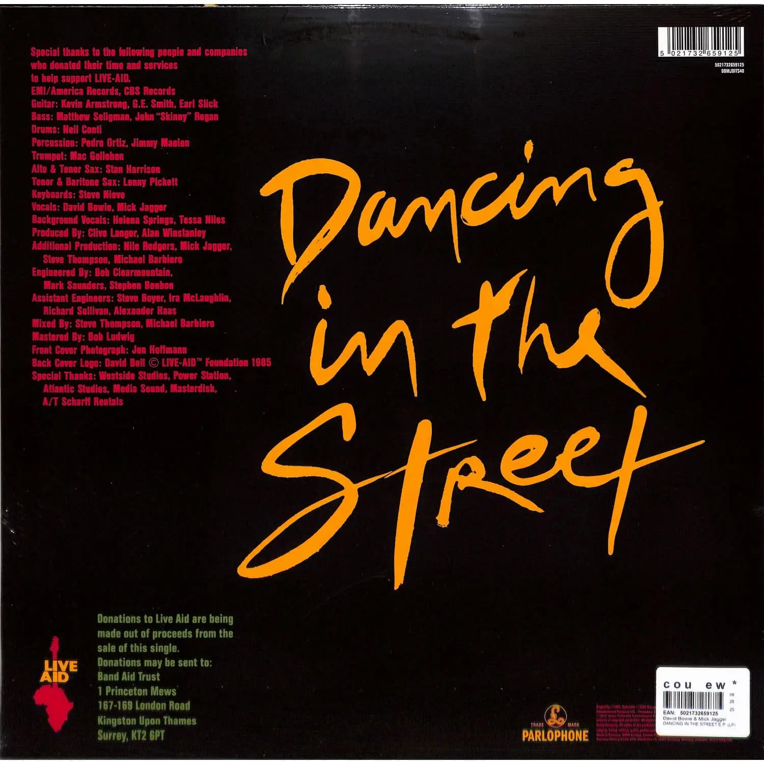 DAVID BOWIE & MICK JAGGER - Dancing In The Street (white) DAVID BOWIE & MICK JAGGER - Dancing In The Street (white)