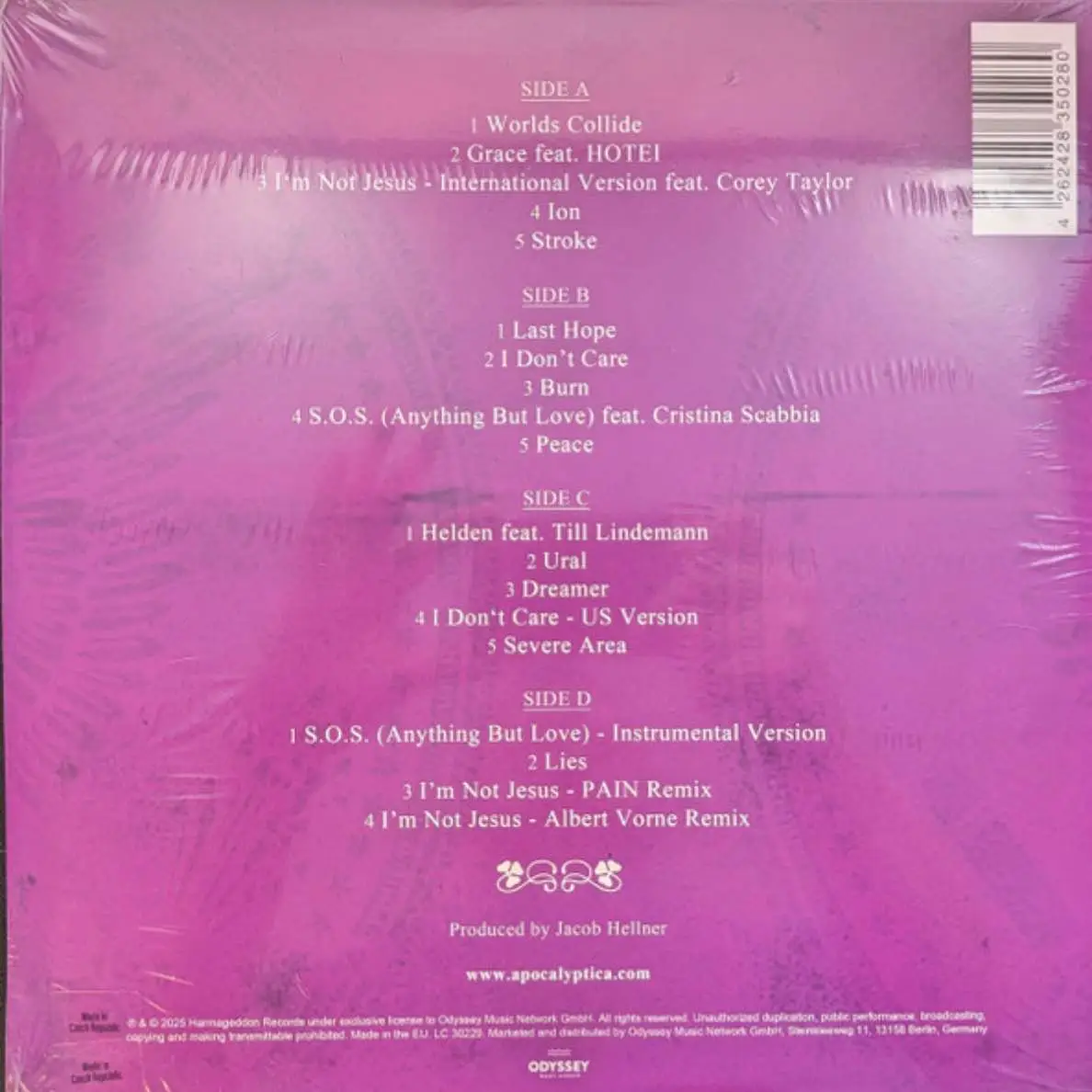 APOCALYPTICA - Worlds Collide (purple-opaque)