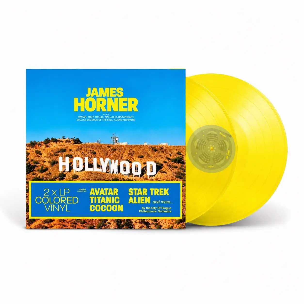 THE CITY OF PRAGUE PHILHARMONIC ORCHESTRA - James Horner Hollywood Story (transparent yellow)