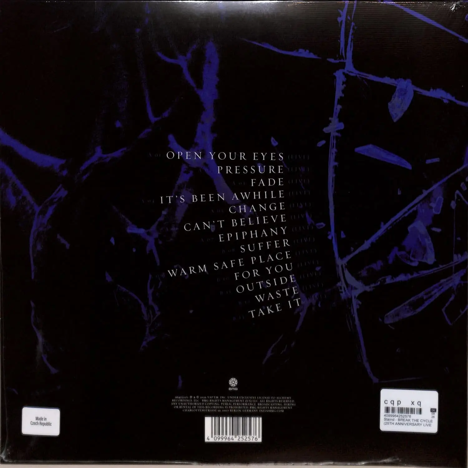 STAIND - Break The Cycle: 25th Anniversary Live (black ice & black wave)