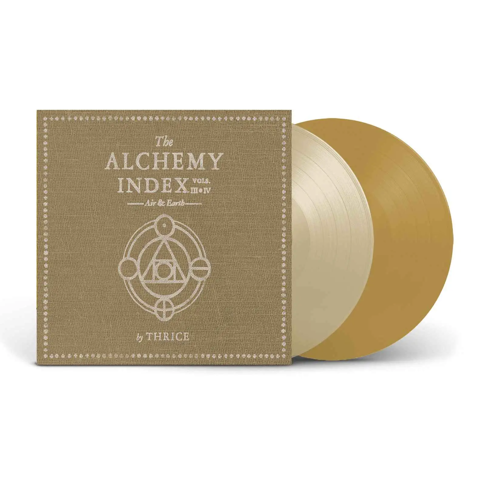 THRICE - The Alchemy Index Vols. III & IV Air & Earth (milky clear & translucent tan)