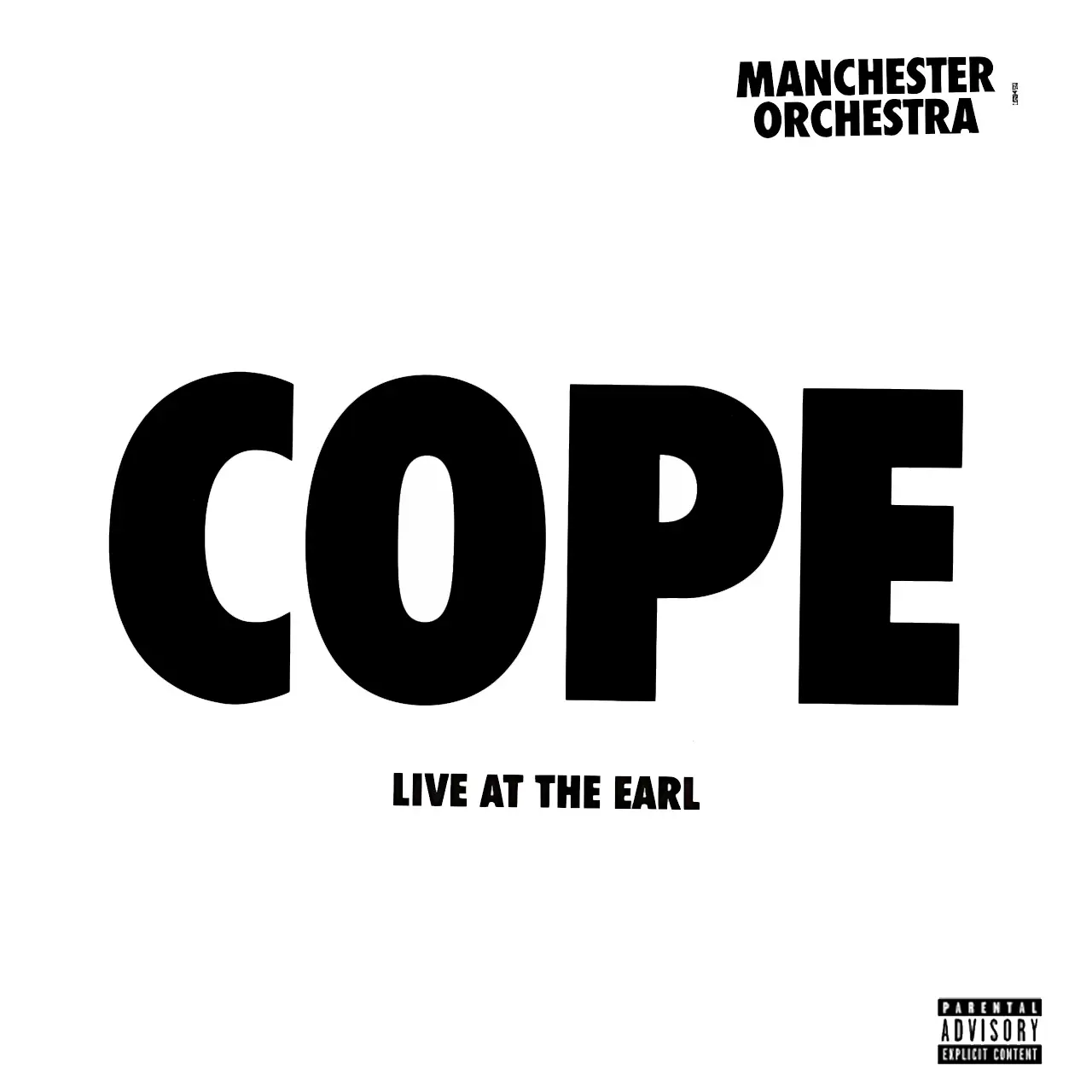 MANCHESTER ORCHESTRA - Cope Live at the Earl (clear) MANCHESTER ORCHESTRA - Cope Live at the Earl (clear)