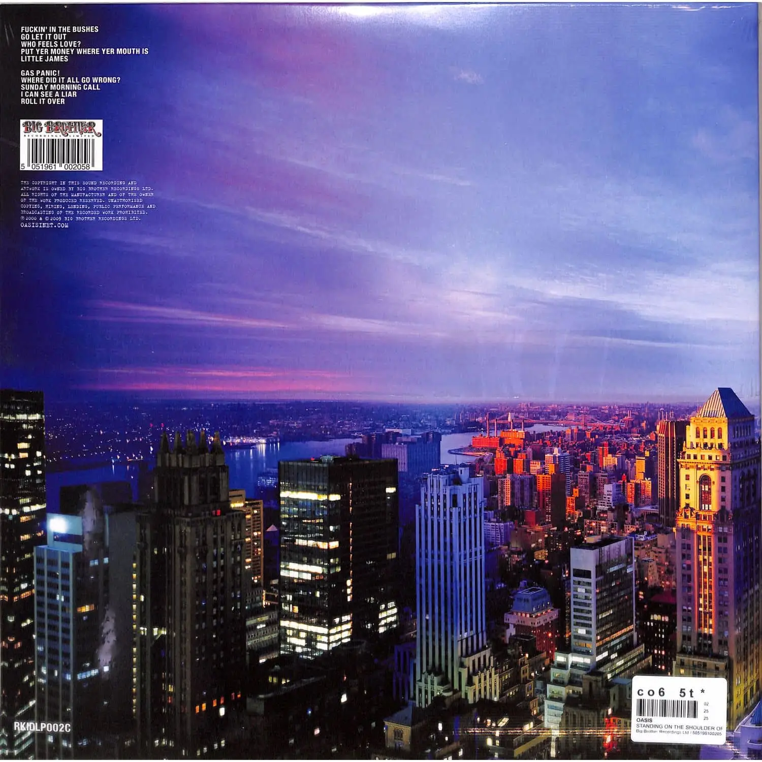 OASIS - Standing On The Shoulder Of Giants (silver) OASIS - Standing On The Shoulder Of Giants (silver)