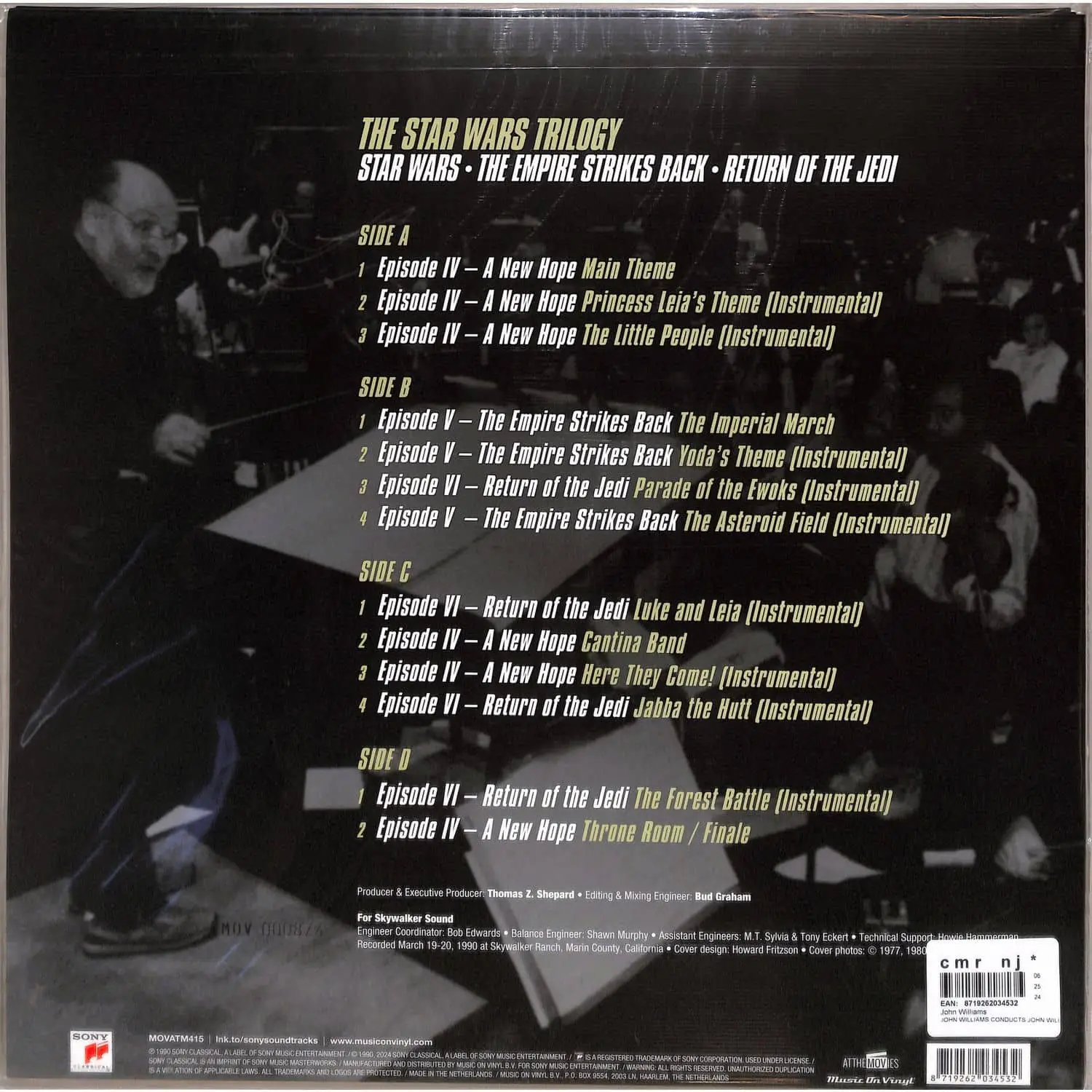 JOHN WILLIAMS - The Star Wars Trilogy: Star Wars, The Empire Strikes Back, Return Of The Jedi (green translucent)