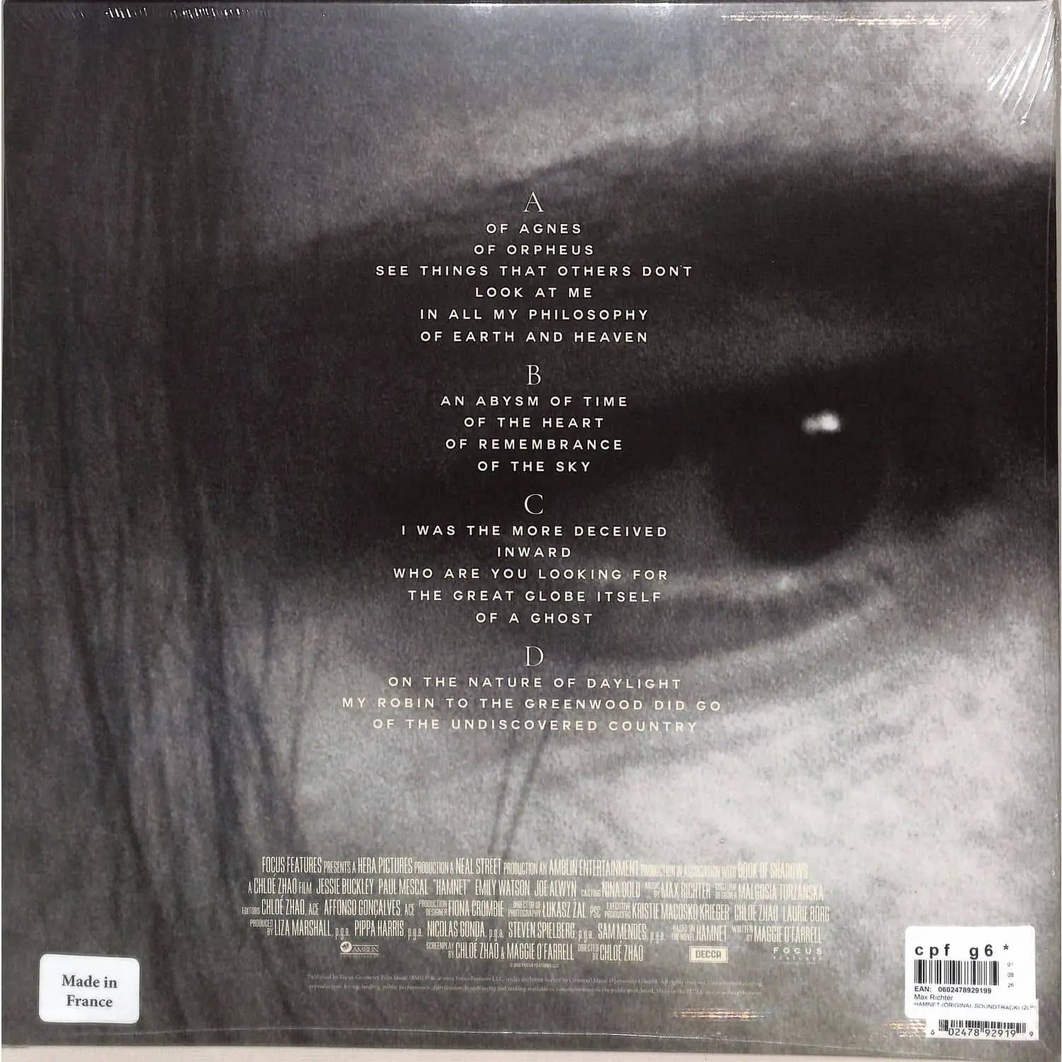 OST - Hamnet: Original Motion Picture Soundtrack OST - Hamnet: Original Motion Picture Soundtrack