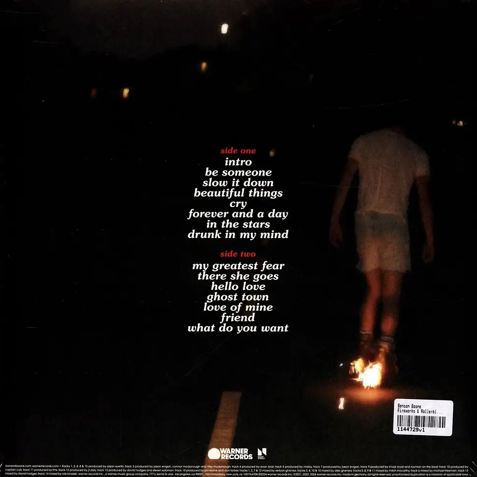 BENSON BOONE - Fireworks & Rollerblades (clear)