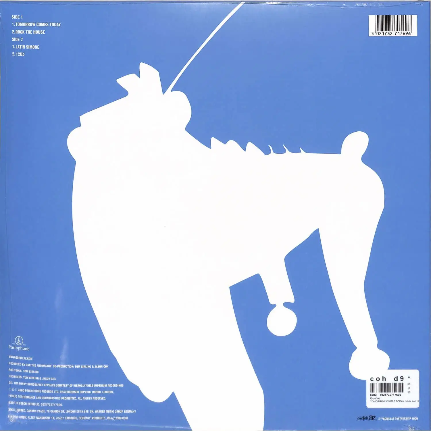 GORILLAZ - Tomorrow Comes Today (blue white)
