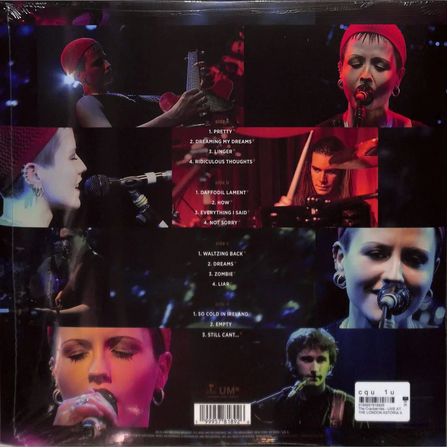 THE CRANBERRIES - Live At The London Astoria II, 1994
