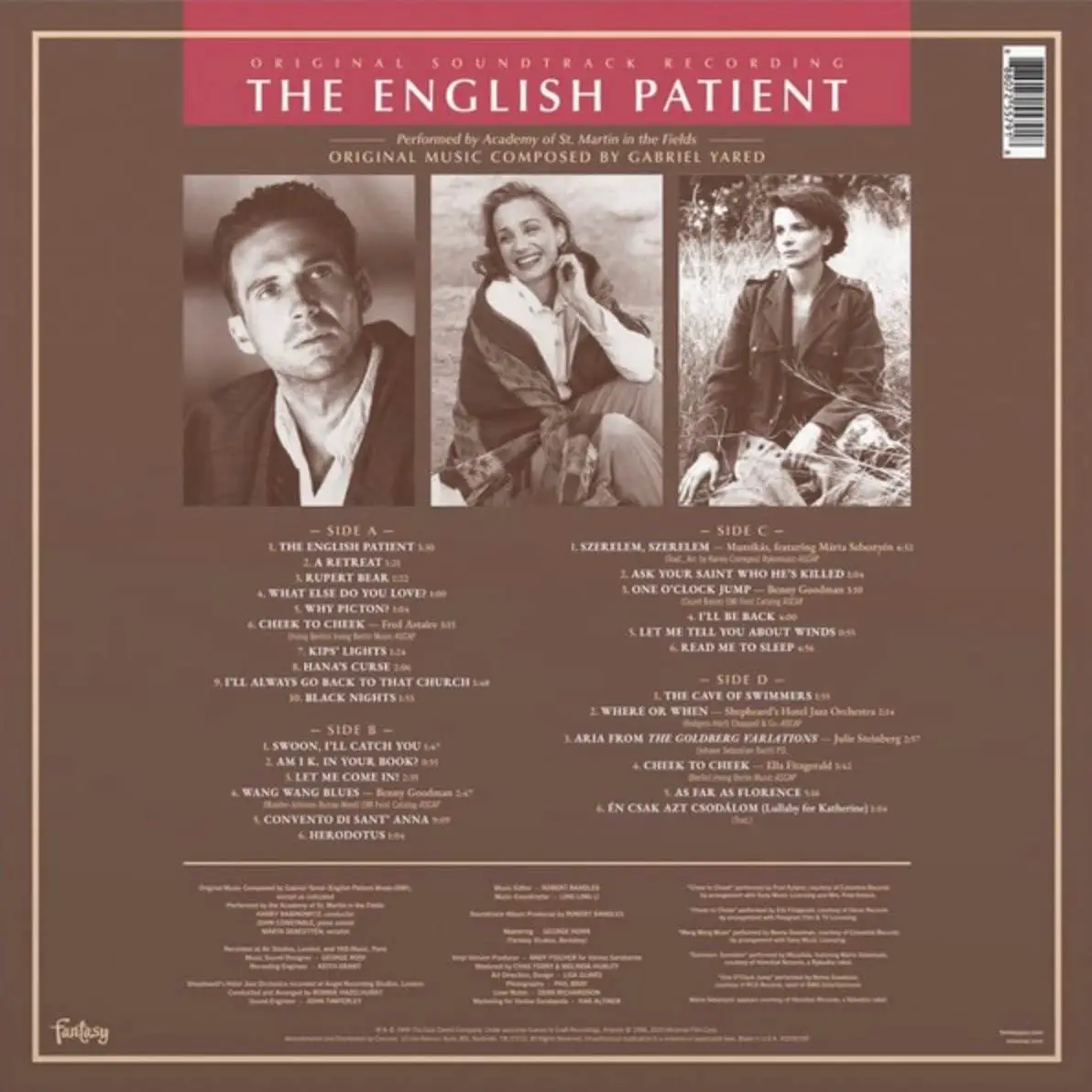 OST - The English Patient: Original Soundtrack Recording (orange)