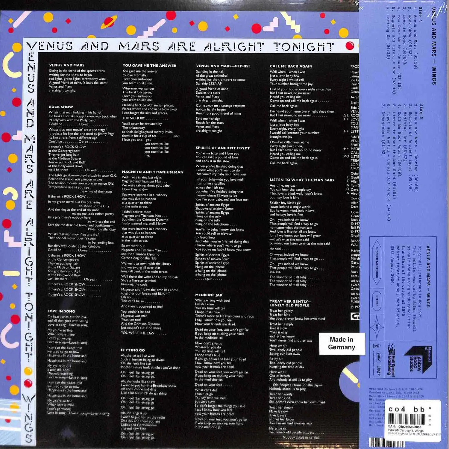 PAUL MCCARTNEY & WINGS - Venus And Mars PAUL MCCARTNEY & WINGS - Venus And Mars