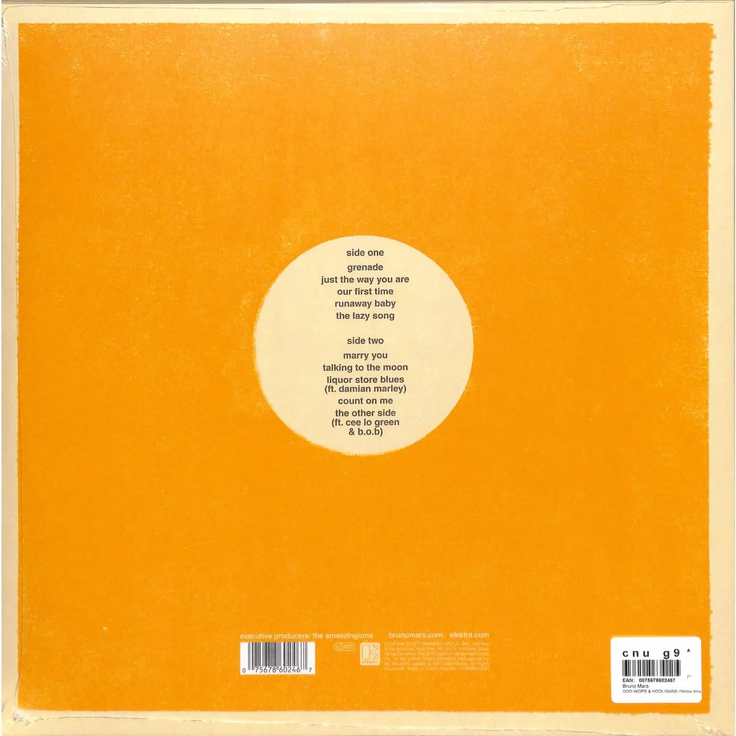 BRUNO MARS - Doo-Wops & Hooligans (neon yellow) BRUNO MARS - Doo-Wops & Hooligans (neon yellow)