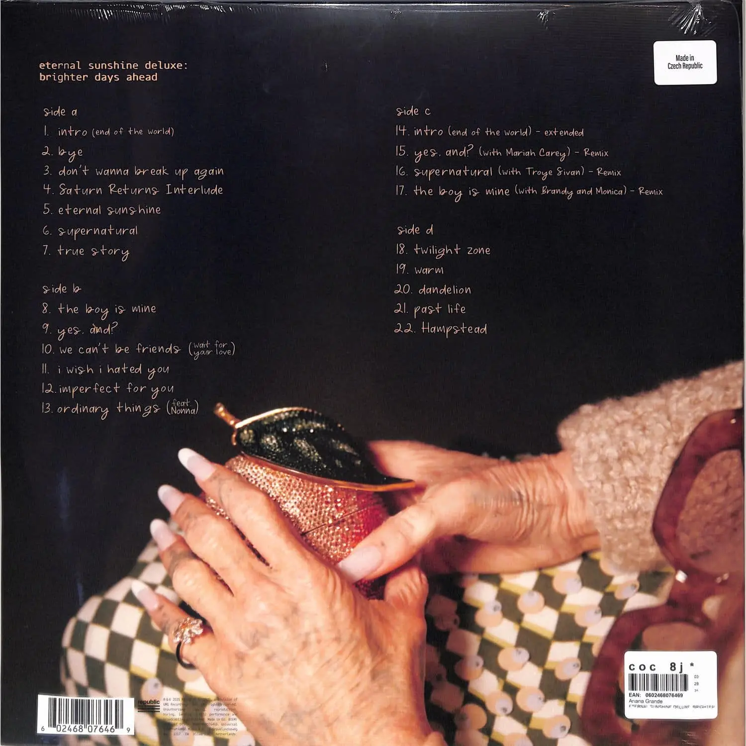 ARIANA GRANDE - Eternal Sunshine Deluxe: Brighter Days Ahead (translucent marble) ARIANA GRANDE - Eternal Sunshine Deluxe: Brighter Days Ahead (translucent marble)