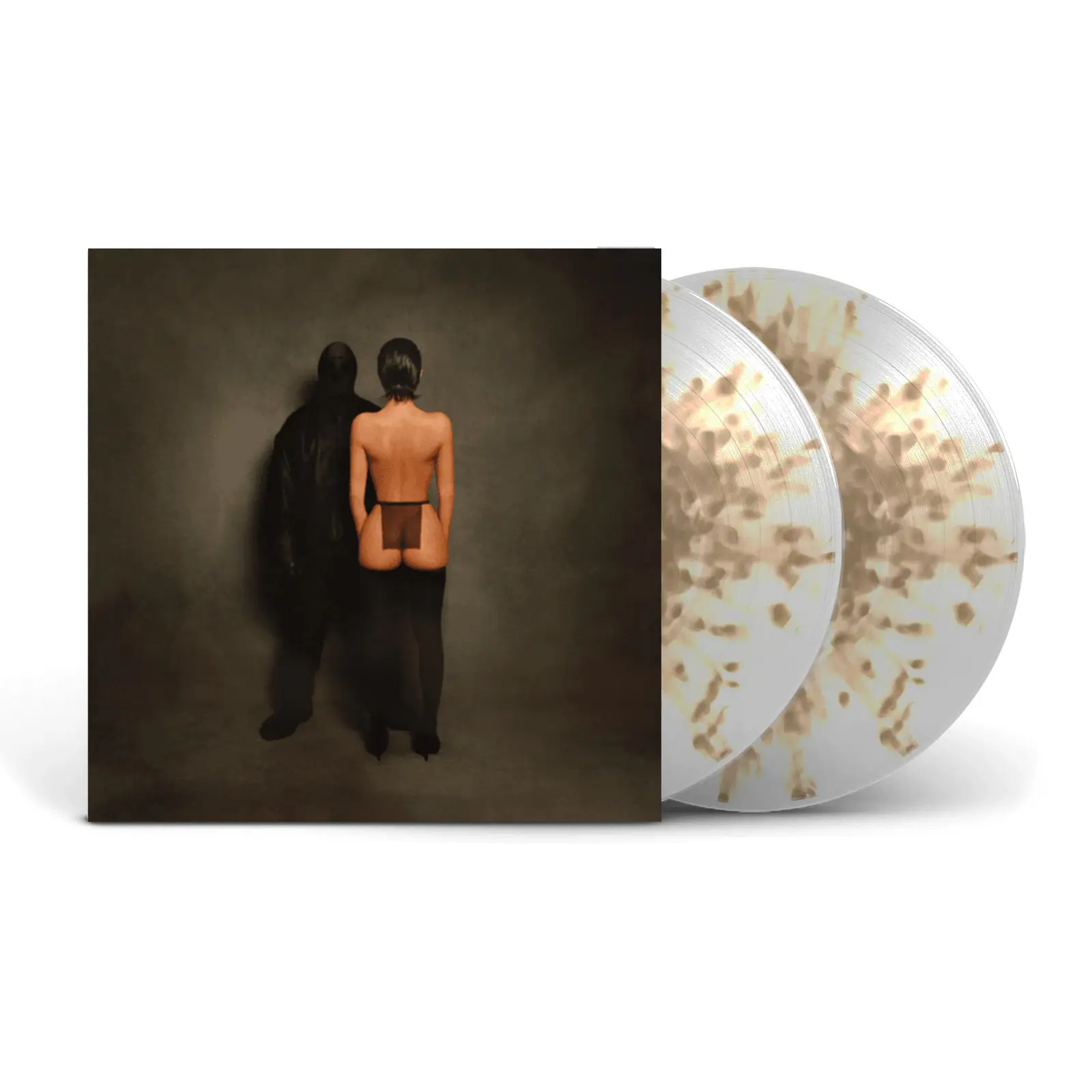 KANYE WEST & TY DOLLA $IGN & ¥$ - Vultures 1 (clear with gold splatter)