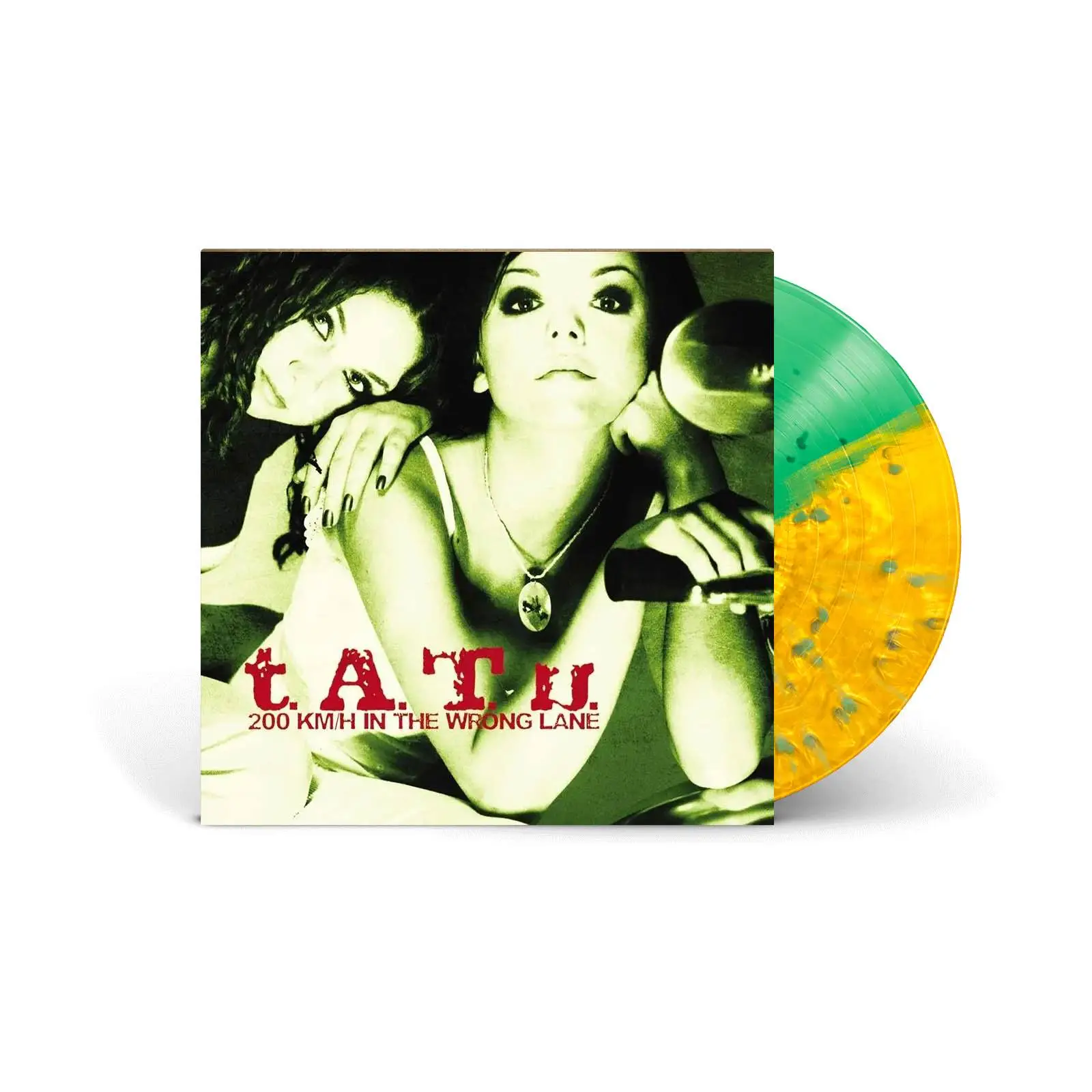 T.A.T.U. - 200 Km/H In The Wrong Lane (green & gold splatter)