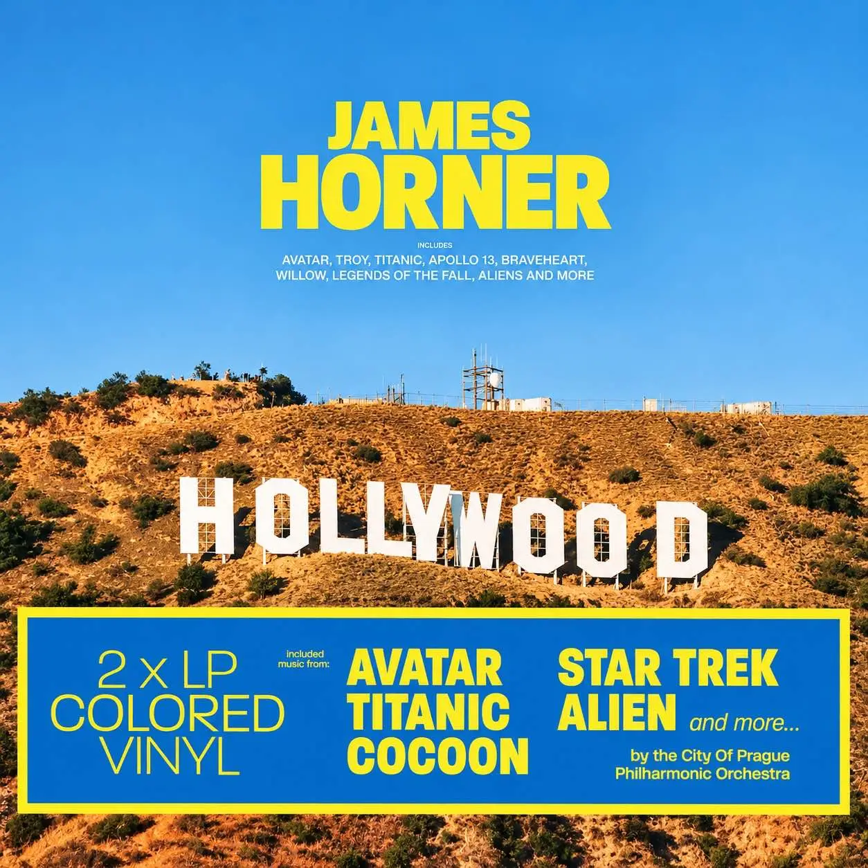 THE CITY OF PRAGUE PHILHARMONIC ORCHESTRA - James Horner Hollywood Story (transparent yellow)