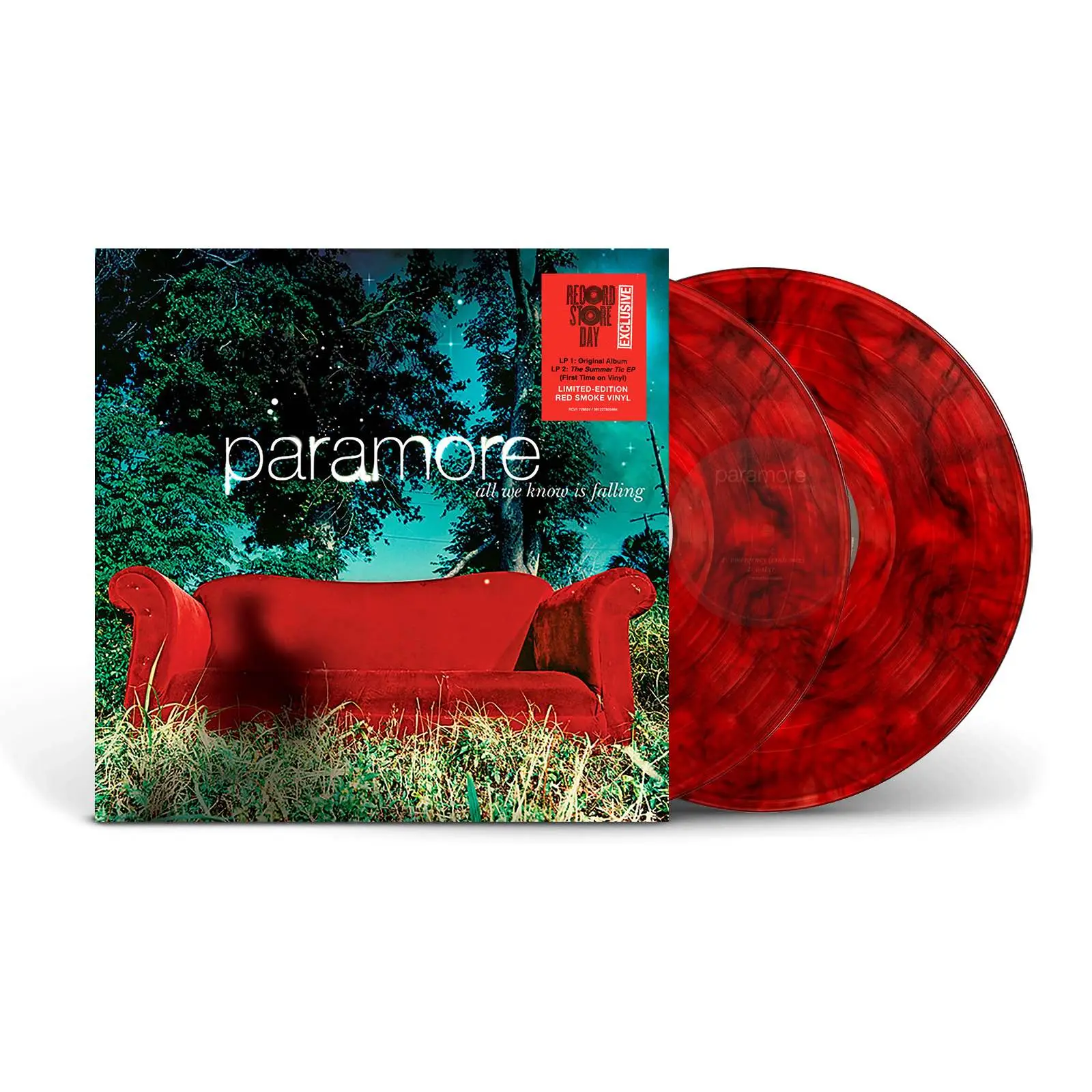 PARAMORE - All We Know Is Falling (red translucent with black smoke) PARAMORE - All We Know Is Falling (red translucent with black smoke)
