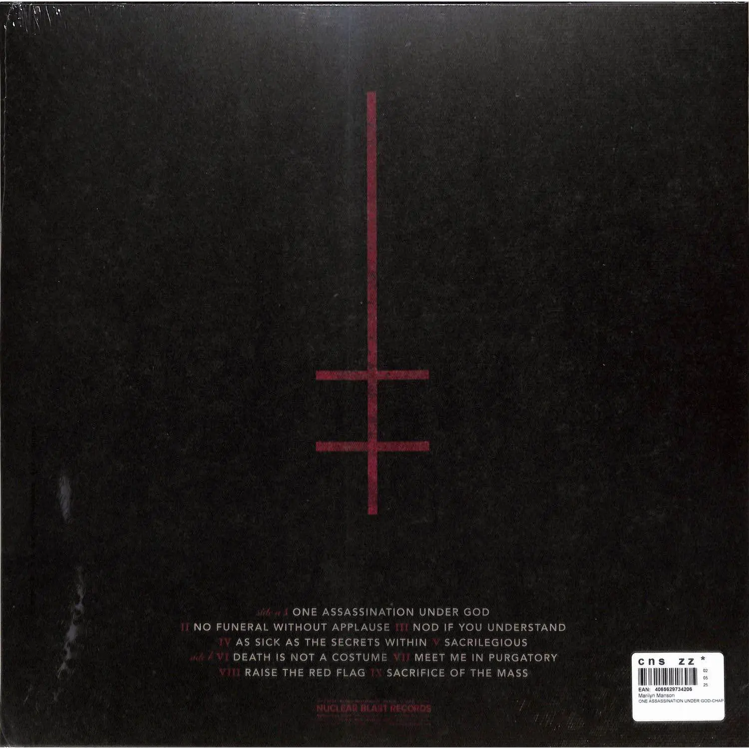 MARILYN MANSON - One Assassination Under God: Chapter 1 (pastel pink with blue splatter) MARILYN MANSON - One Assassination Under God: Chapter 1 (pastel pink with blue splatter)