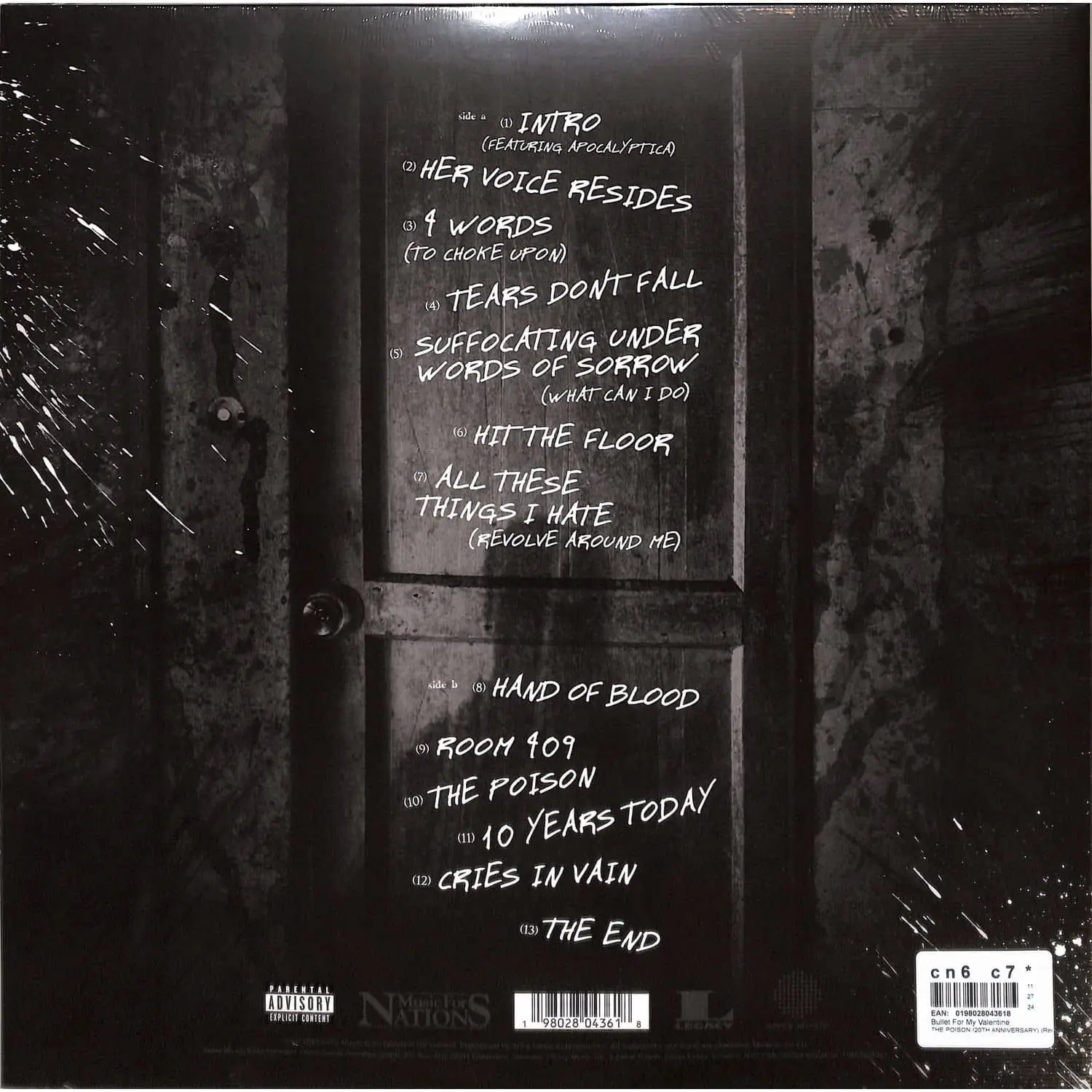 BULLET FOR MY VALENTINE - The Poison (red) BULLET FOR MY VALENTINE - The Poison (red)