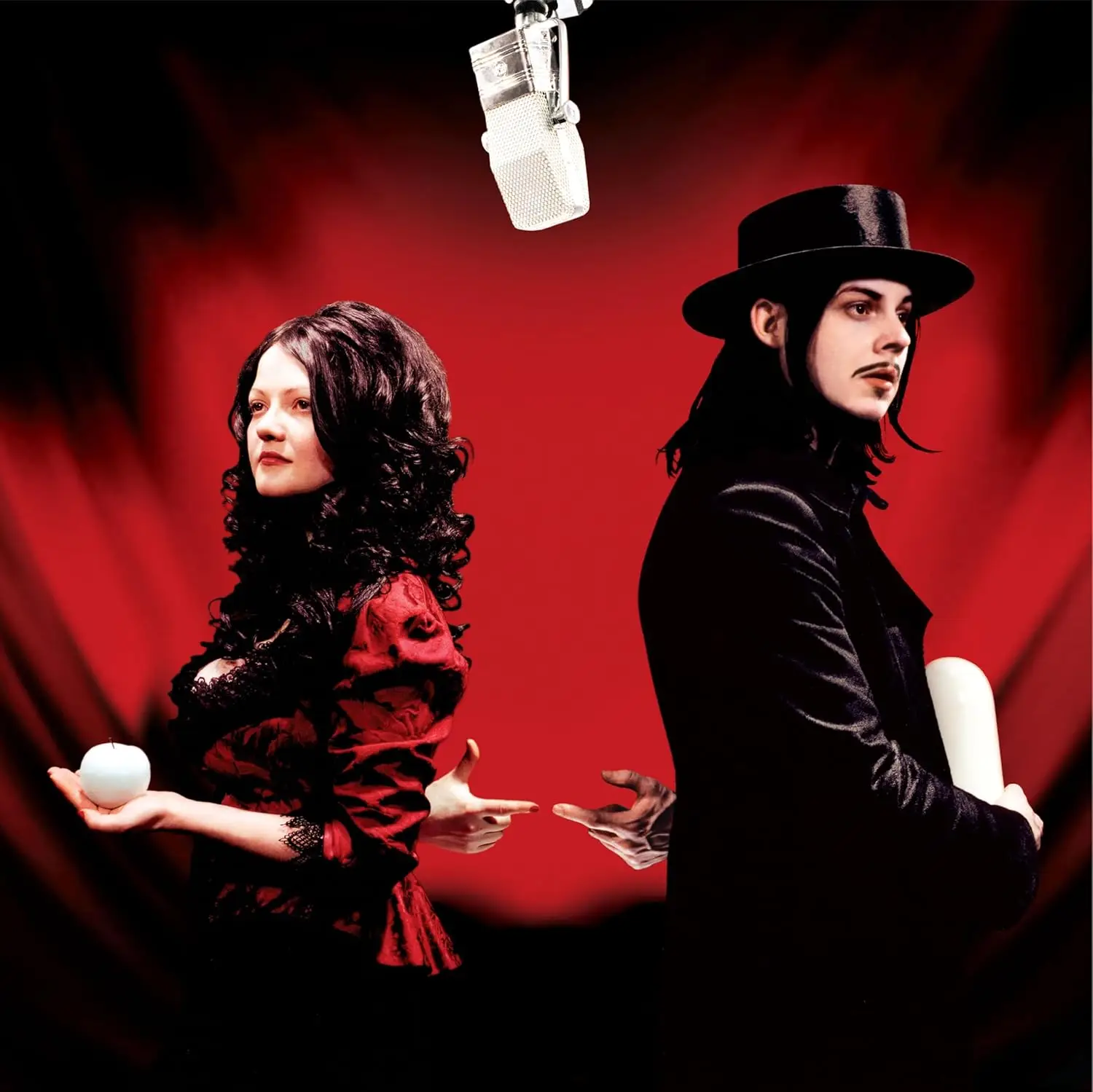 THE WHITE STRIPES - Get Behind Me Satan (clear with red & black smoke)
