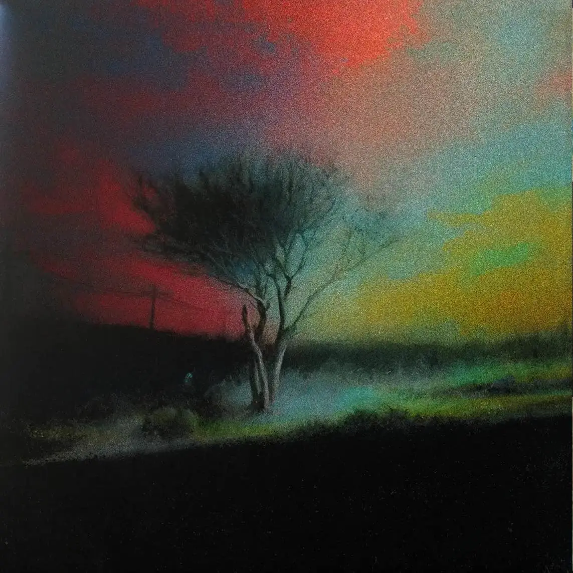 JOJI - Piss In The Wind (clear with red, yellow, blue & green swirl)