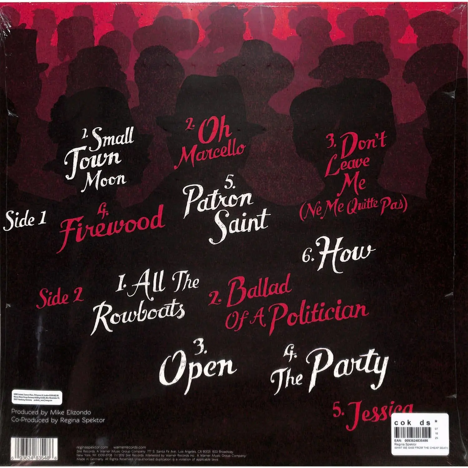 REGINA SPEKTOR - What We Saw From The Cheap Seats (red translucent) REGINA SPEKTOR - What We Saw From The Cheap Seats (red translucent)