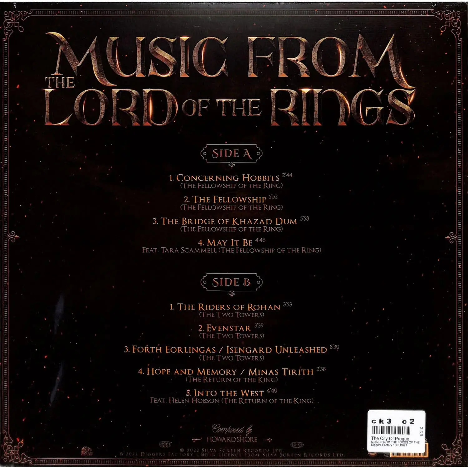 THE CITY OF PRAGUE PHILHARMONIC ORCHESTRA - Music From The Lord Of The Rings Trilogy (green clear)