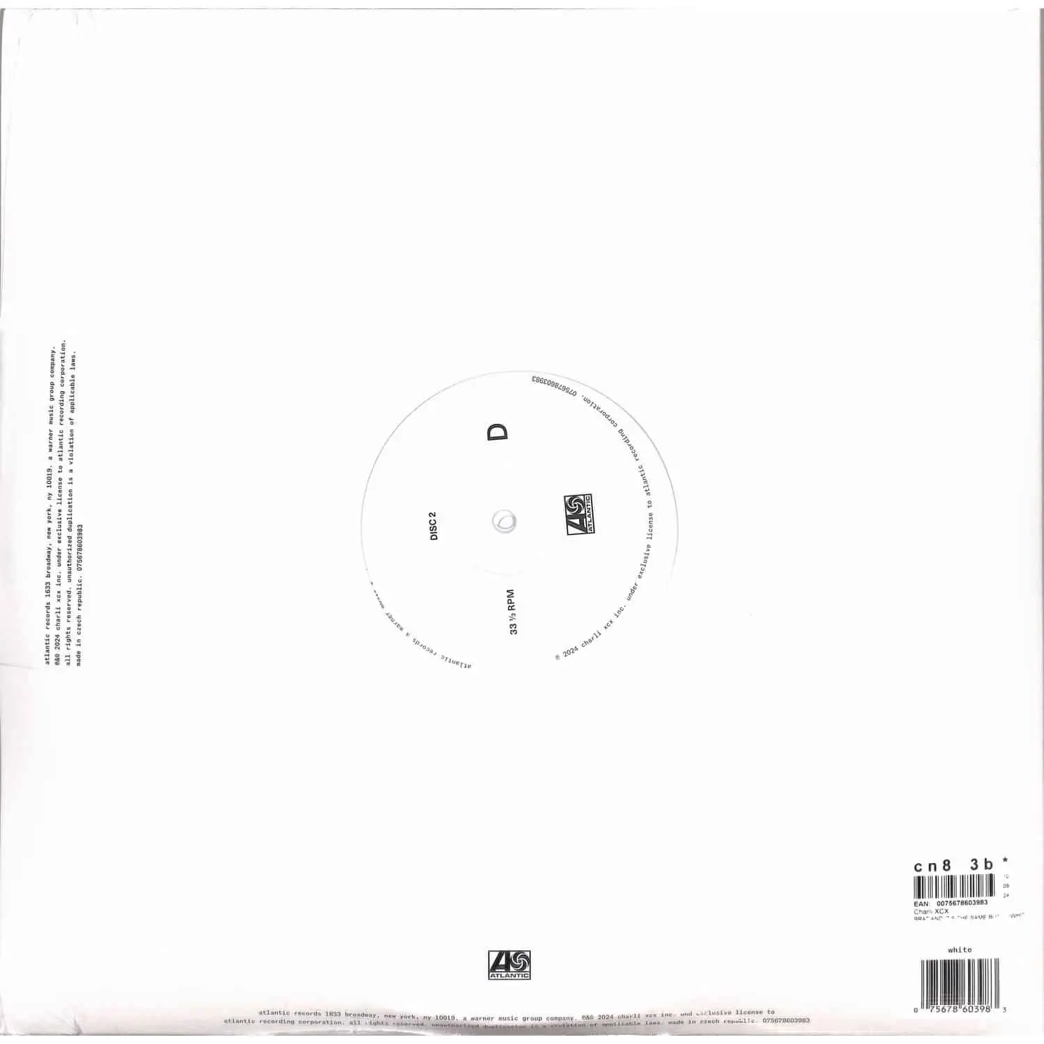 CHARLI XCX - Brat And It's Completely Different (white) CHARLI XCX - Brat And It's Completely Different (white)