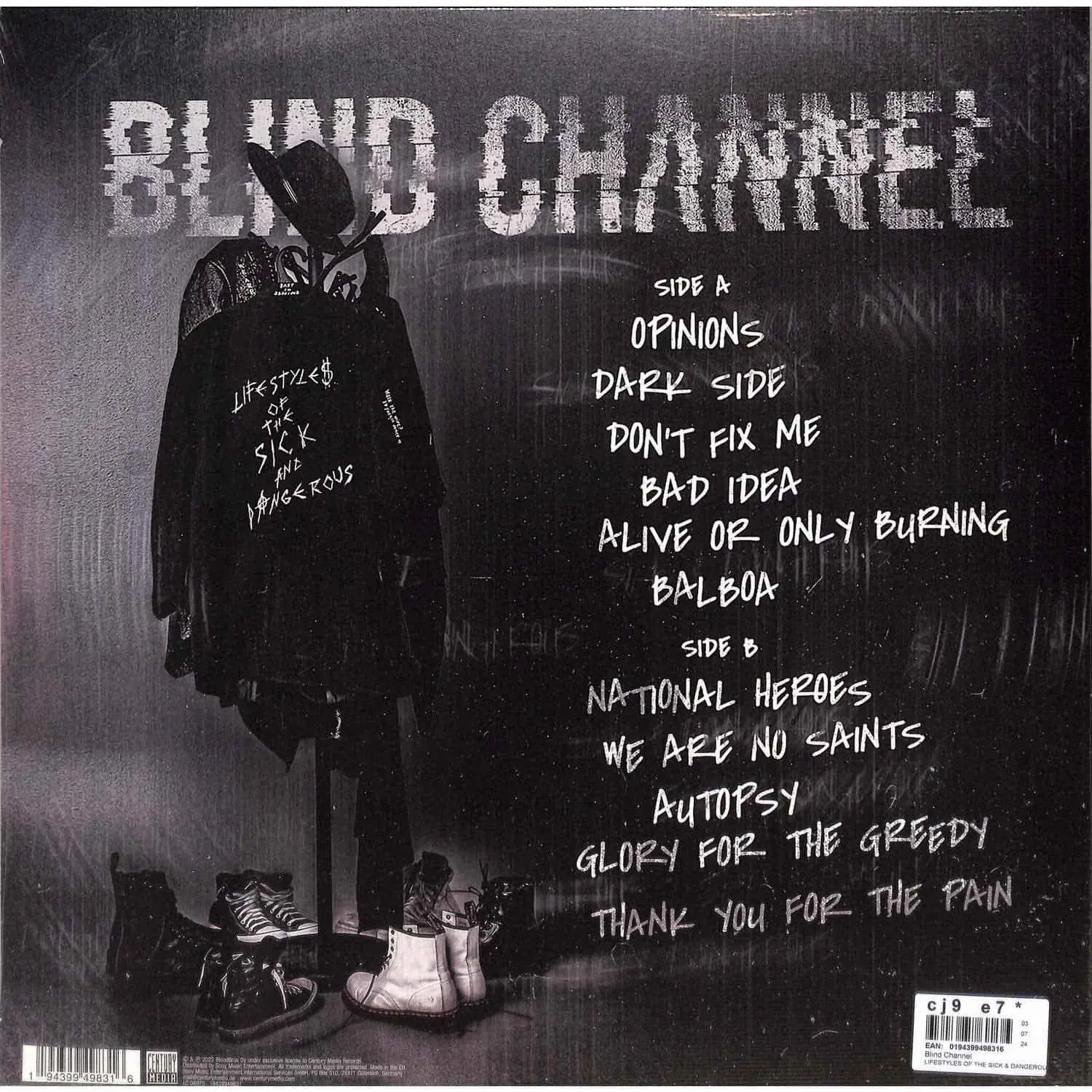 BLIND CHANNEL - Lifestyles Of The Sick & Dangerous
