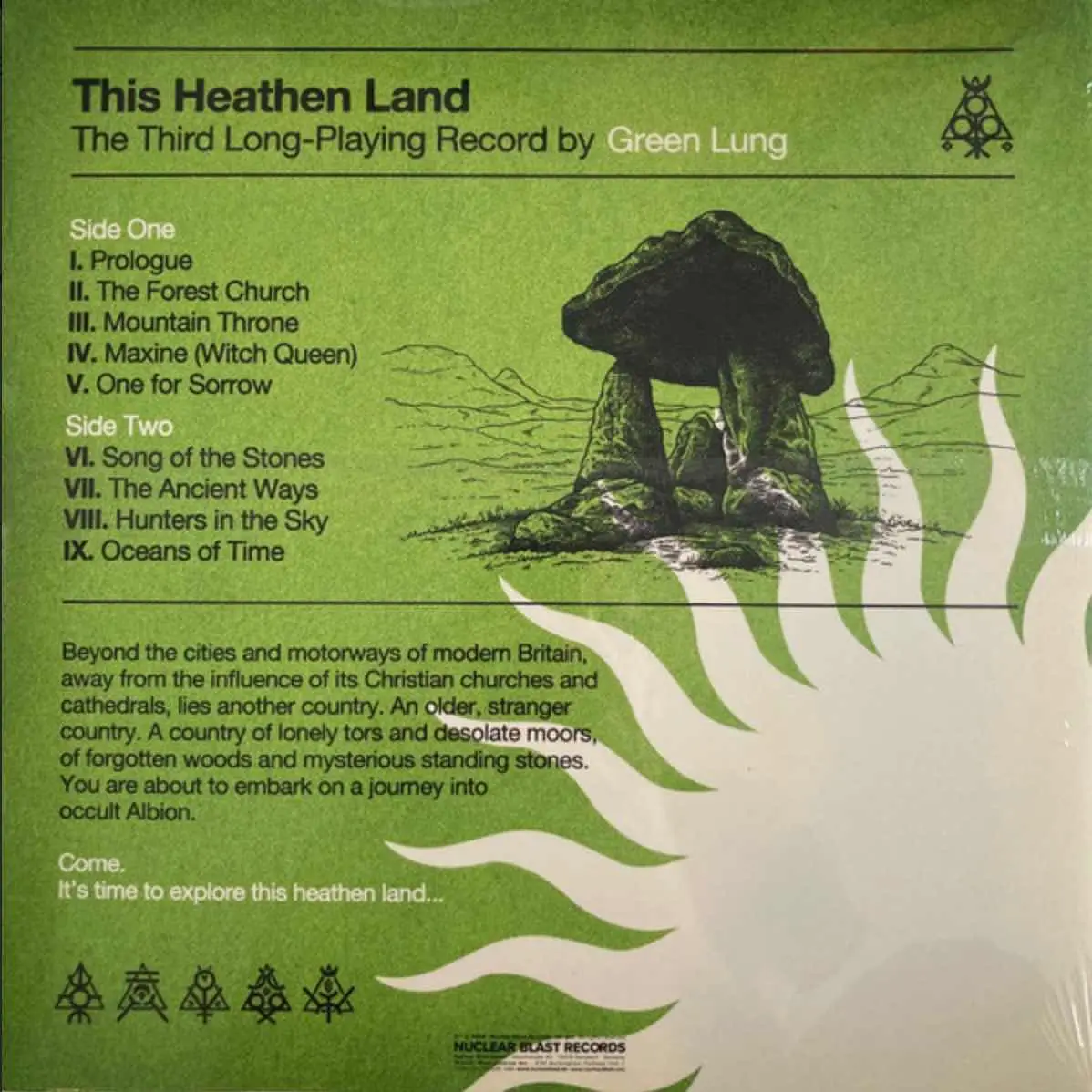 GREEN LUNG - This Heathen Land (transparent orange & black smoke) GREEN LUNG - This Heathen Land (transparent orange & black smoke)